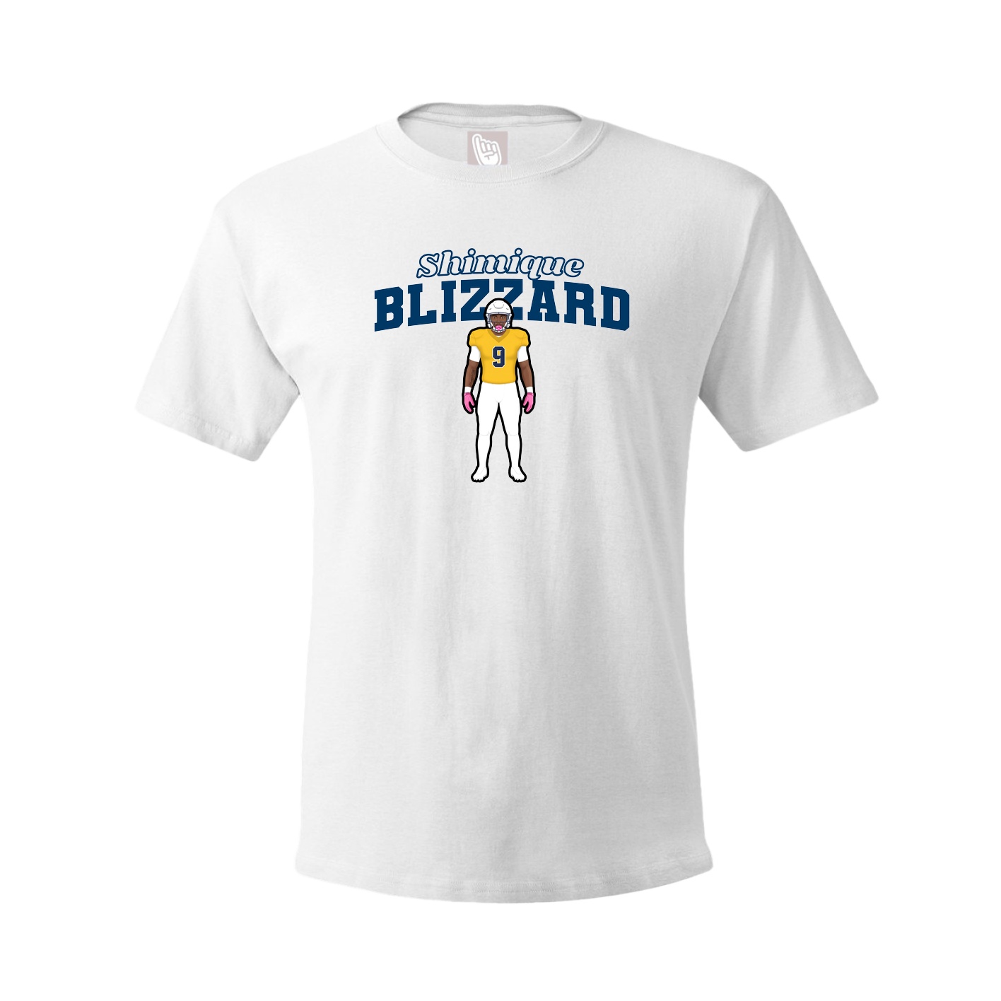 Youth Tee — Name Arch in White