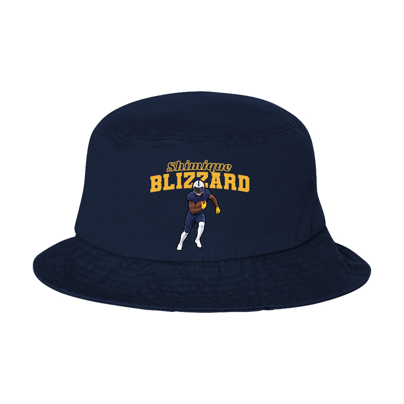 Bucket Cap — Name Arch in Navy