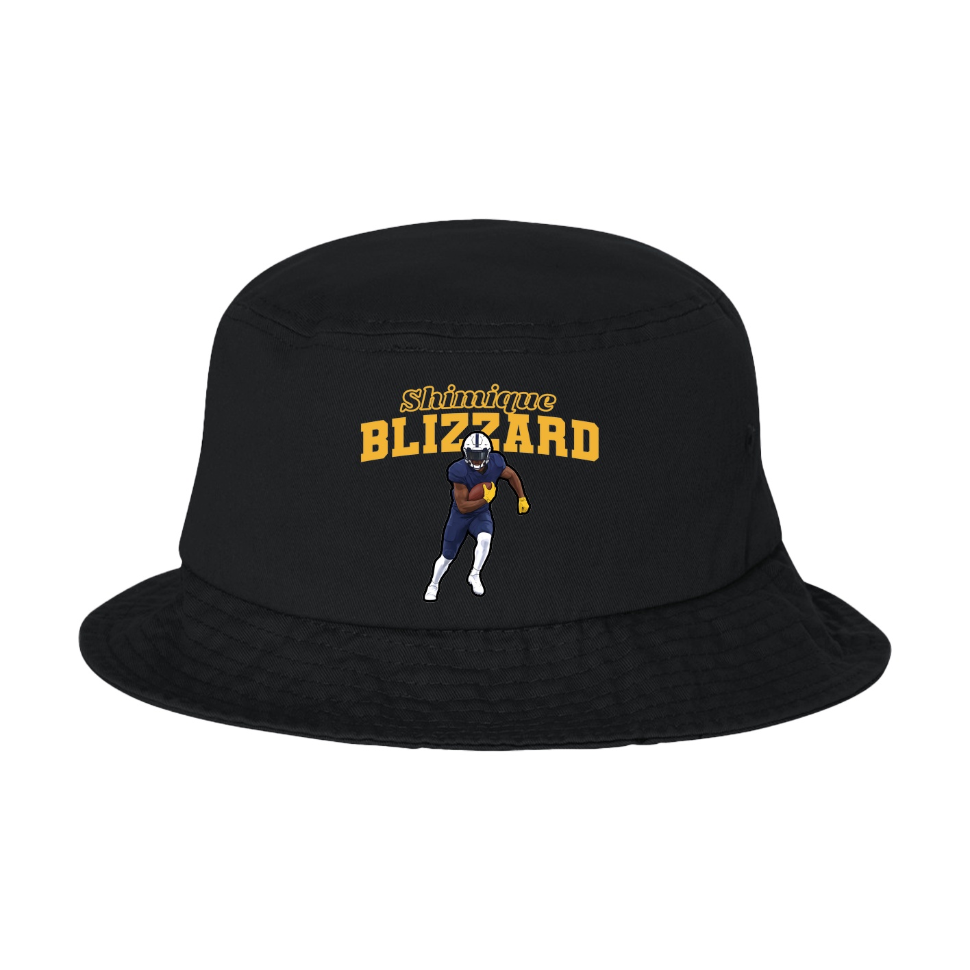 Bucket Cap — Name Arch in Black