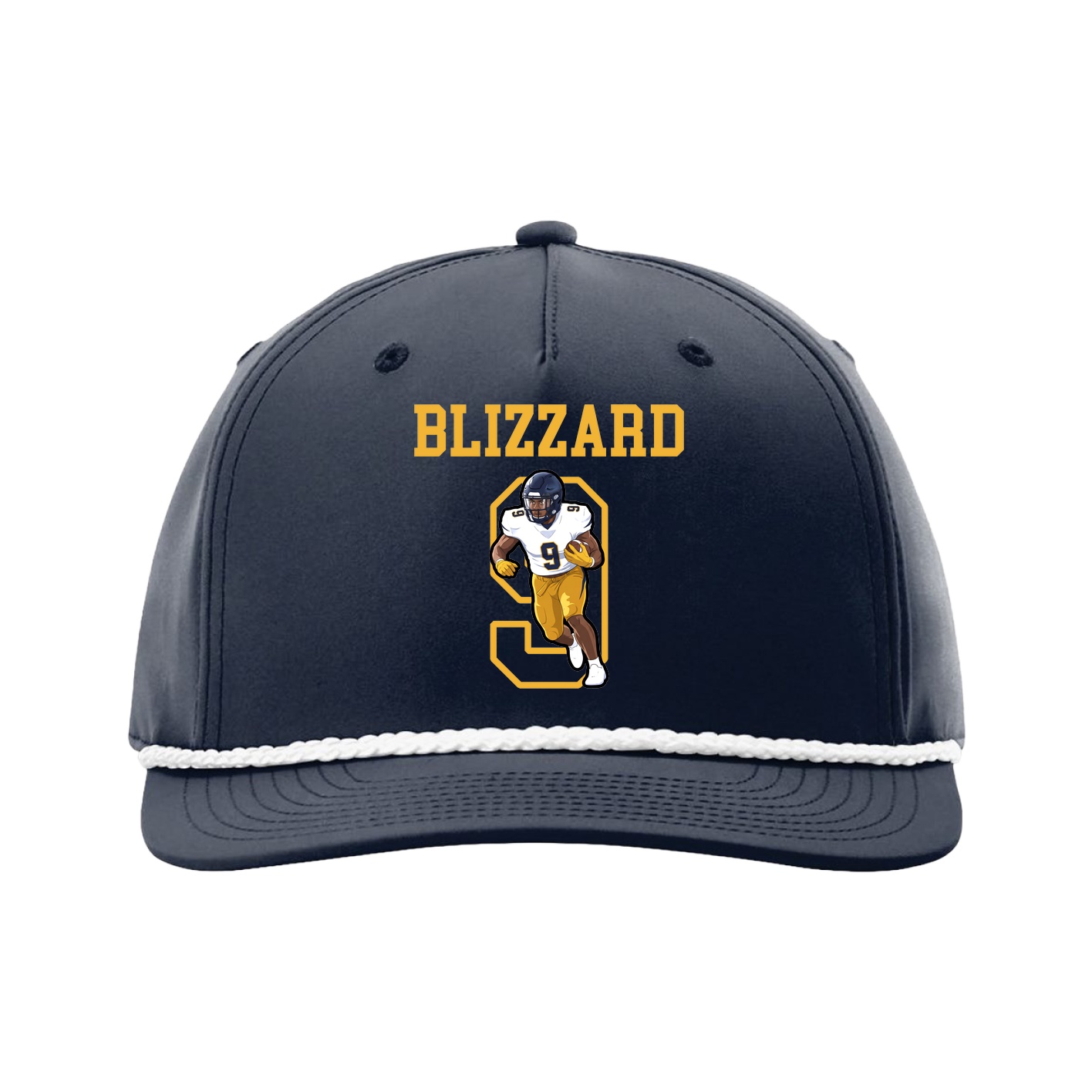 Five-Panel Classic Rope Cap — Shirsey in Navy
