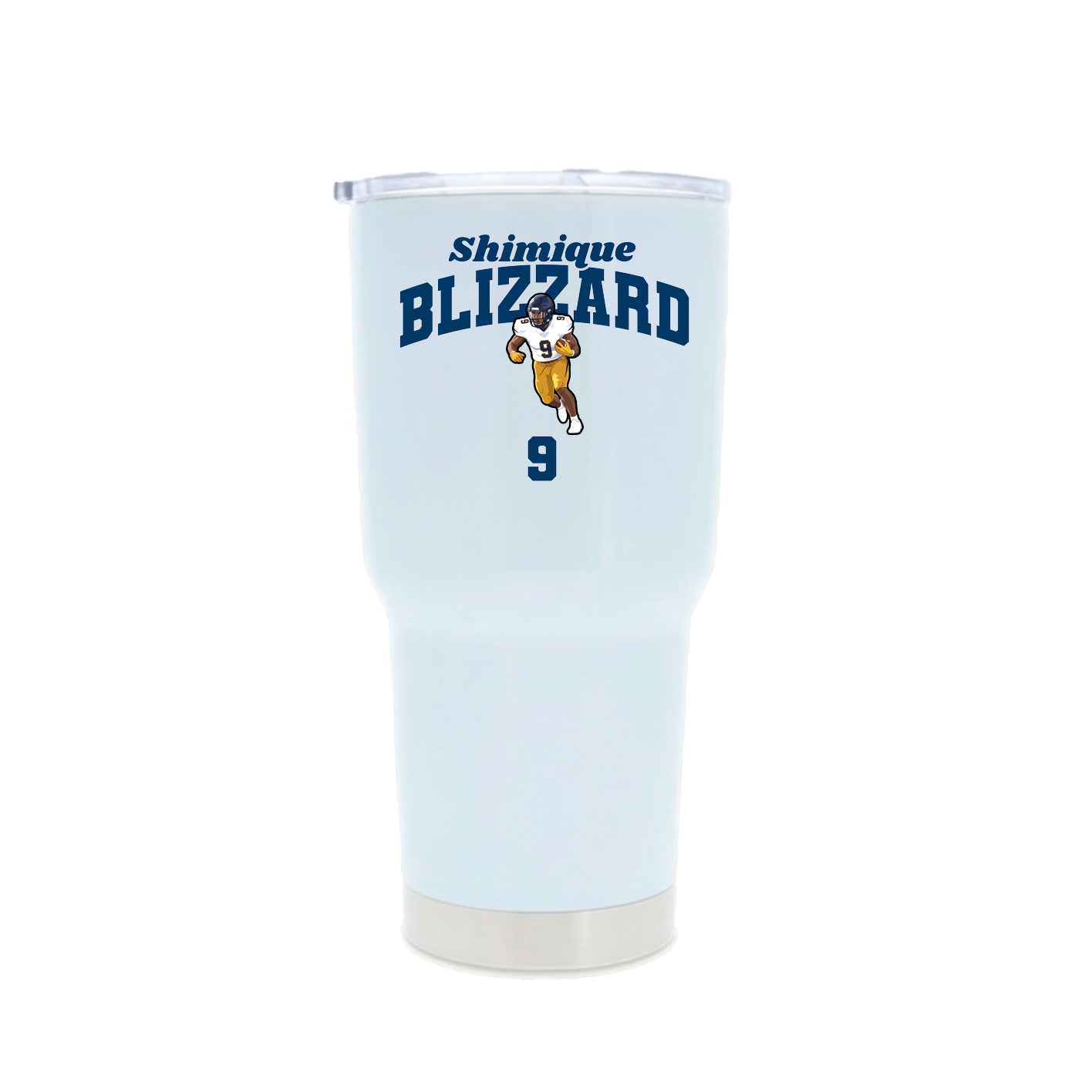 30oz Stainless Steel Tumbler — Signature Arch in White