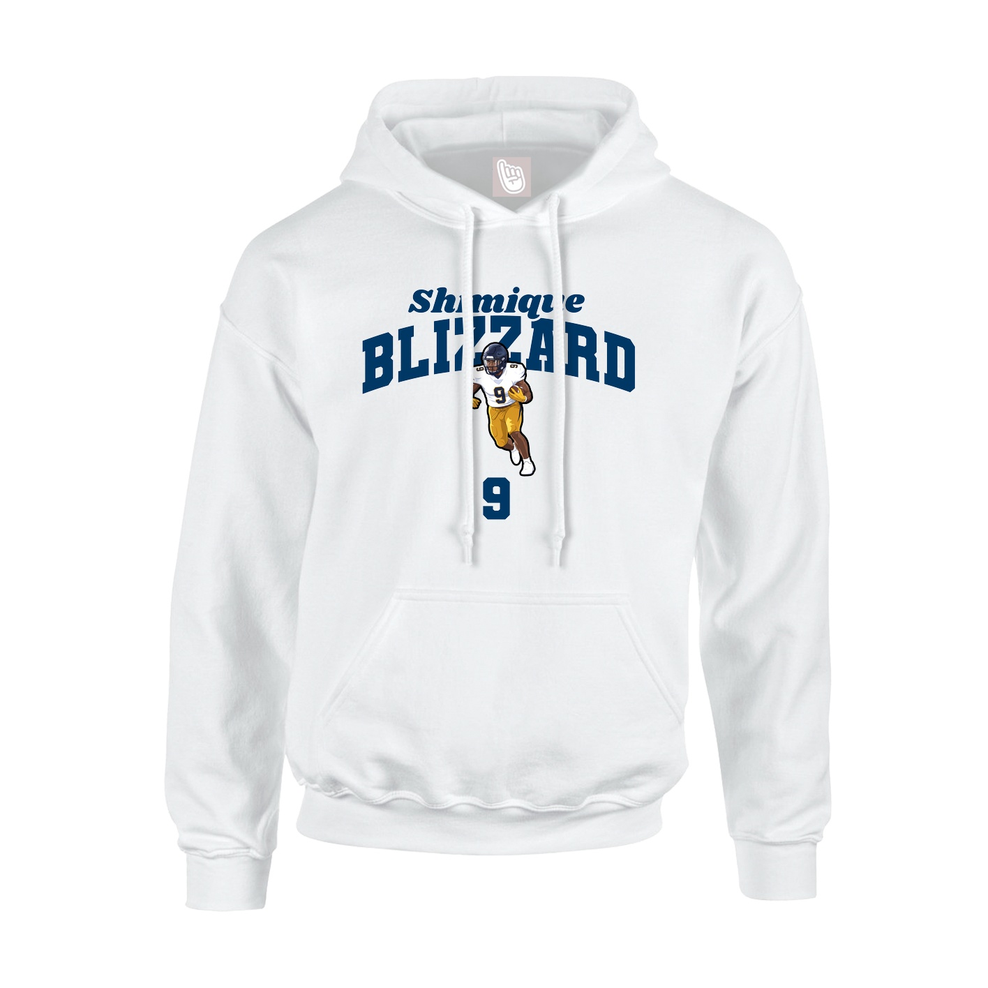 Youth Hoodie — Signature Arch in White