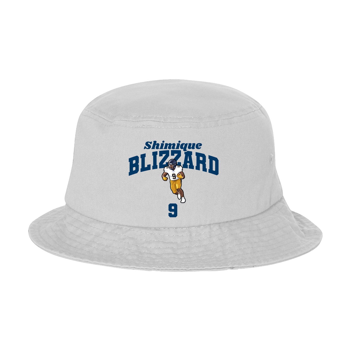 Bucket Cap — Signature Arch in White