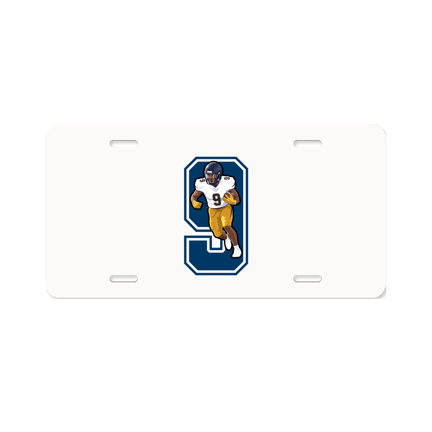 License Plate — Number in Classic