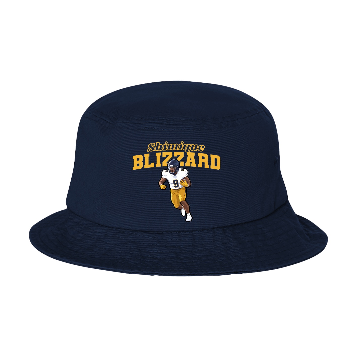Bucket Cap — Name Arch in Navy