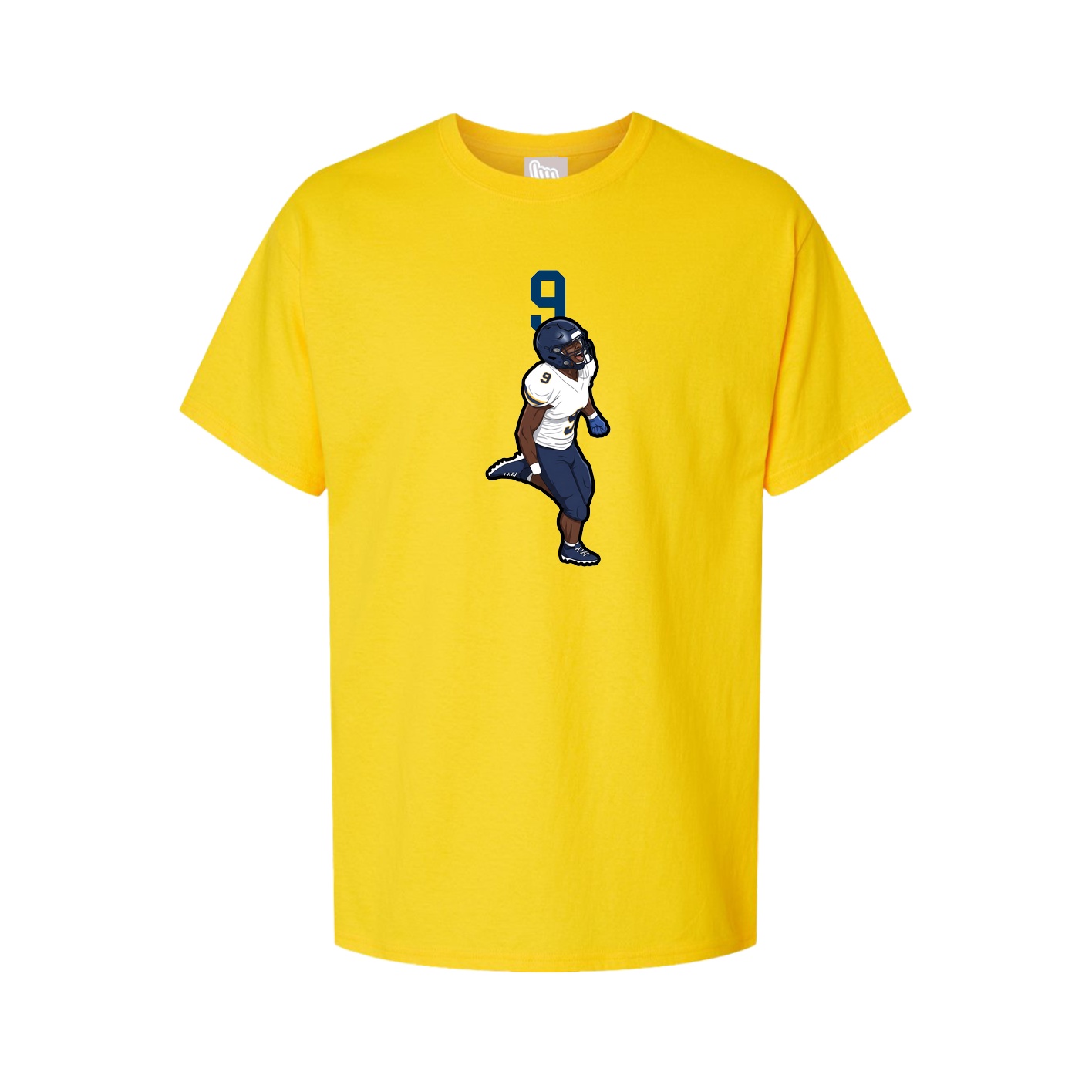Youth Tee — Number Top in Gold