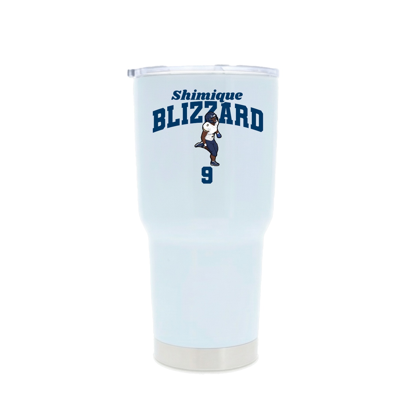 30oz Stainless Steel Tumbler — Signature Arch in White