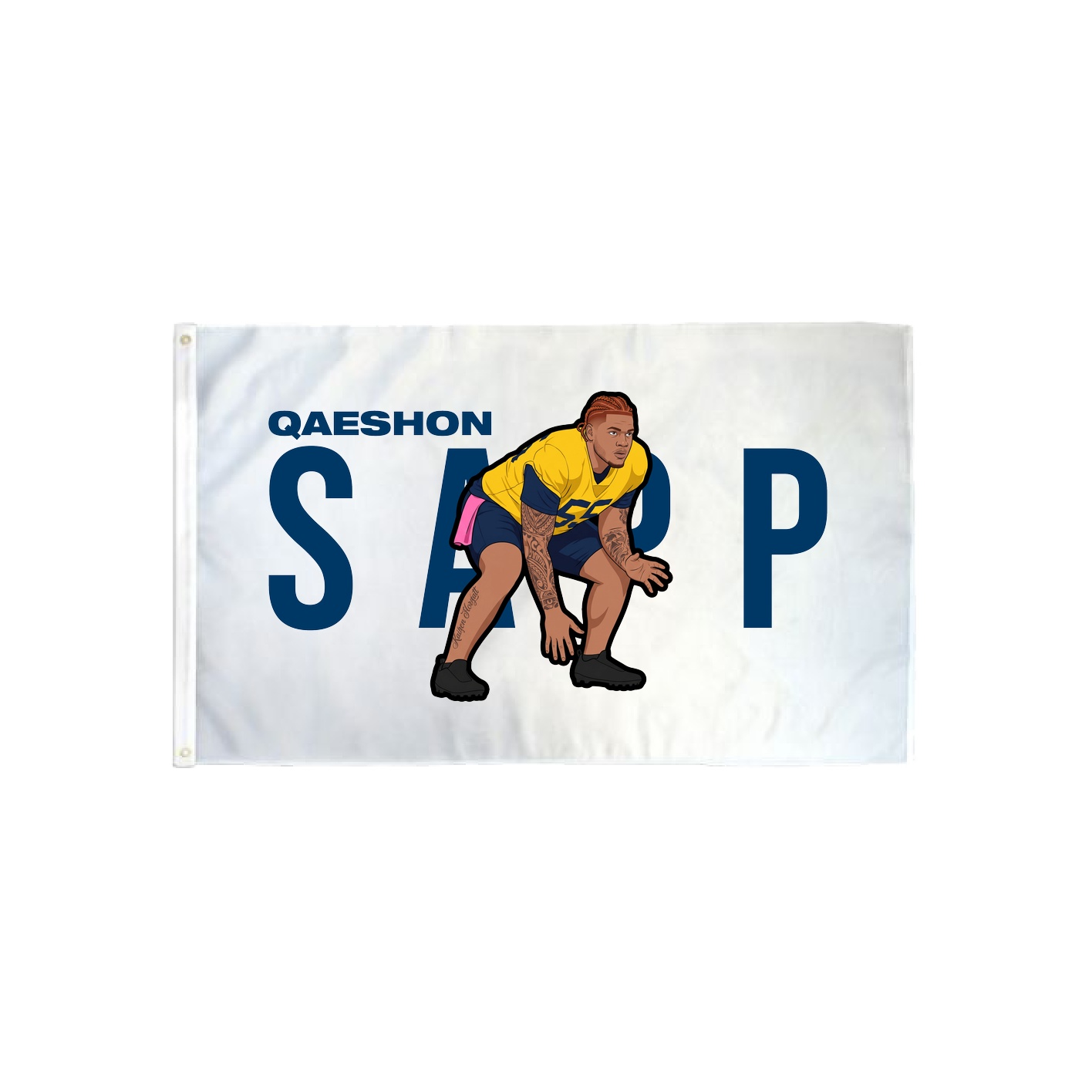 3x5 Flag — Player Name in Classic