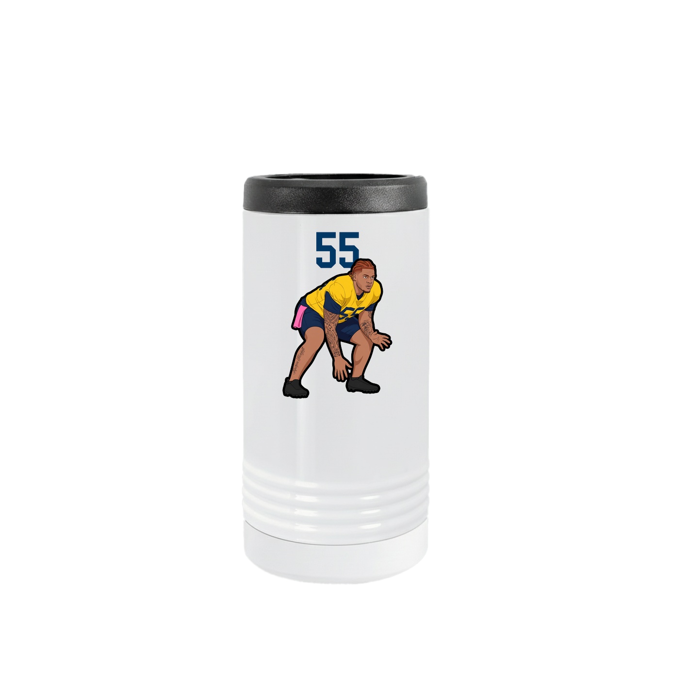 Slim Beverage Holder — Number Top in White