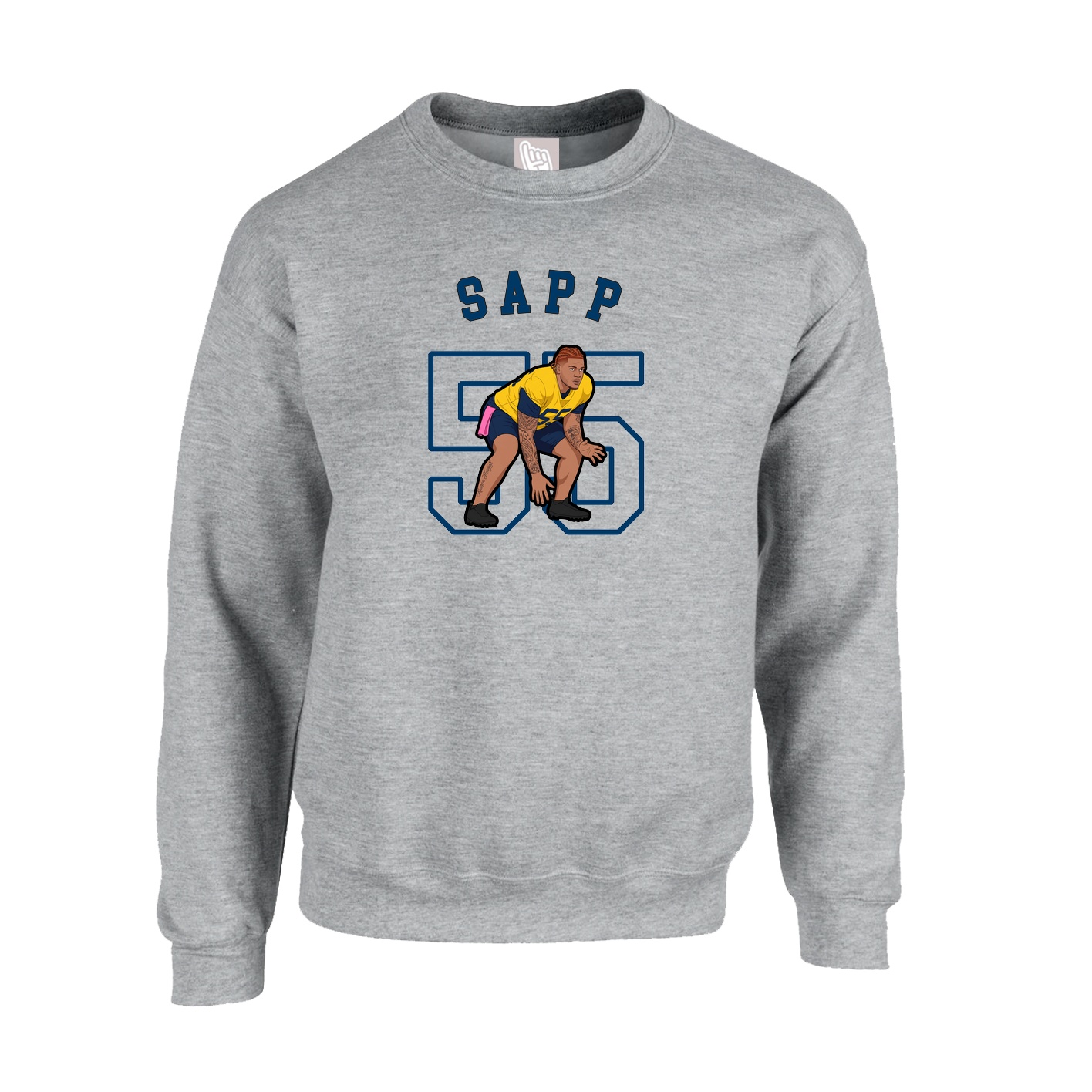 Fleece Crew — Shirsey Arch in Grey