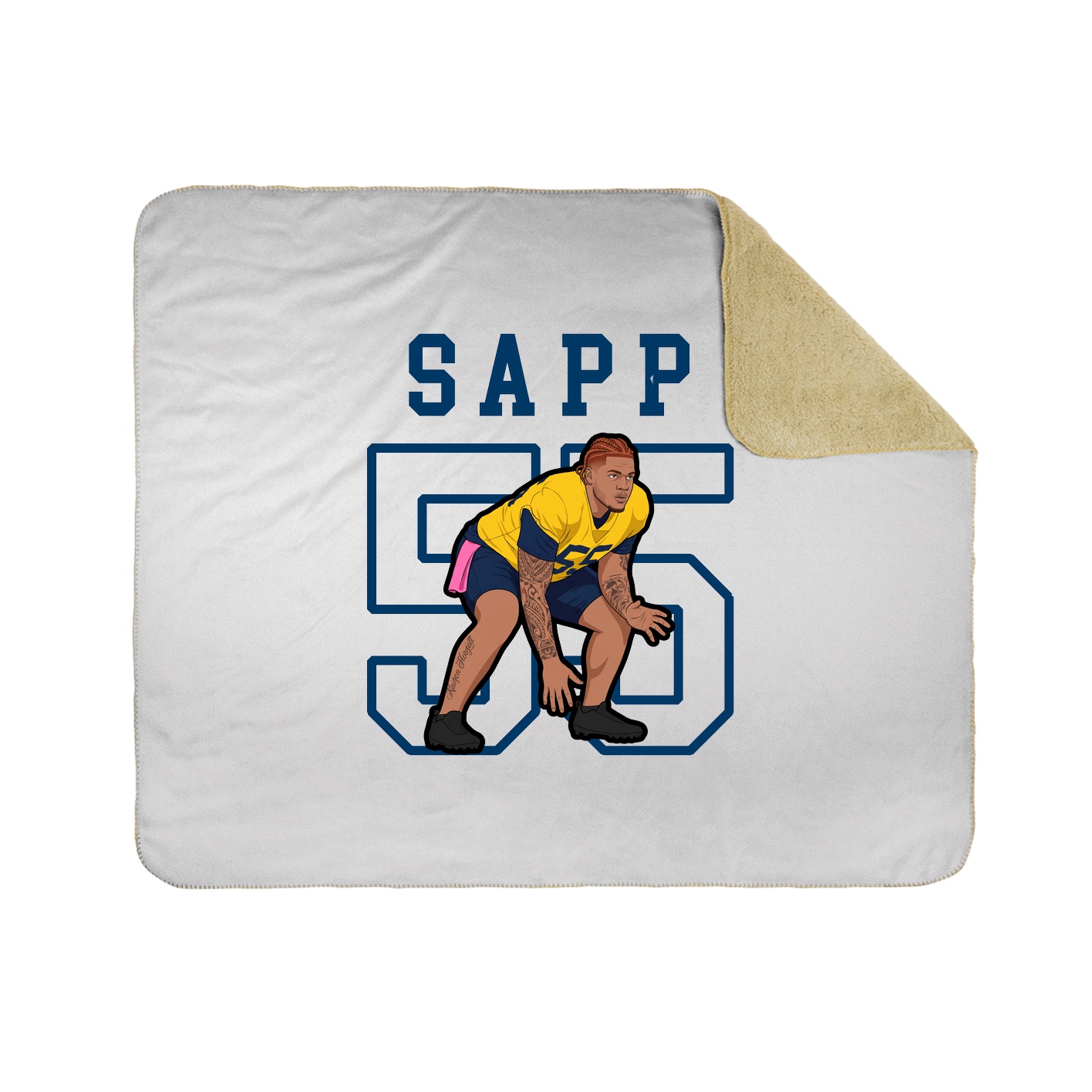 Throw Blanket — Shirsey in White