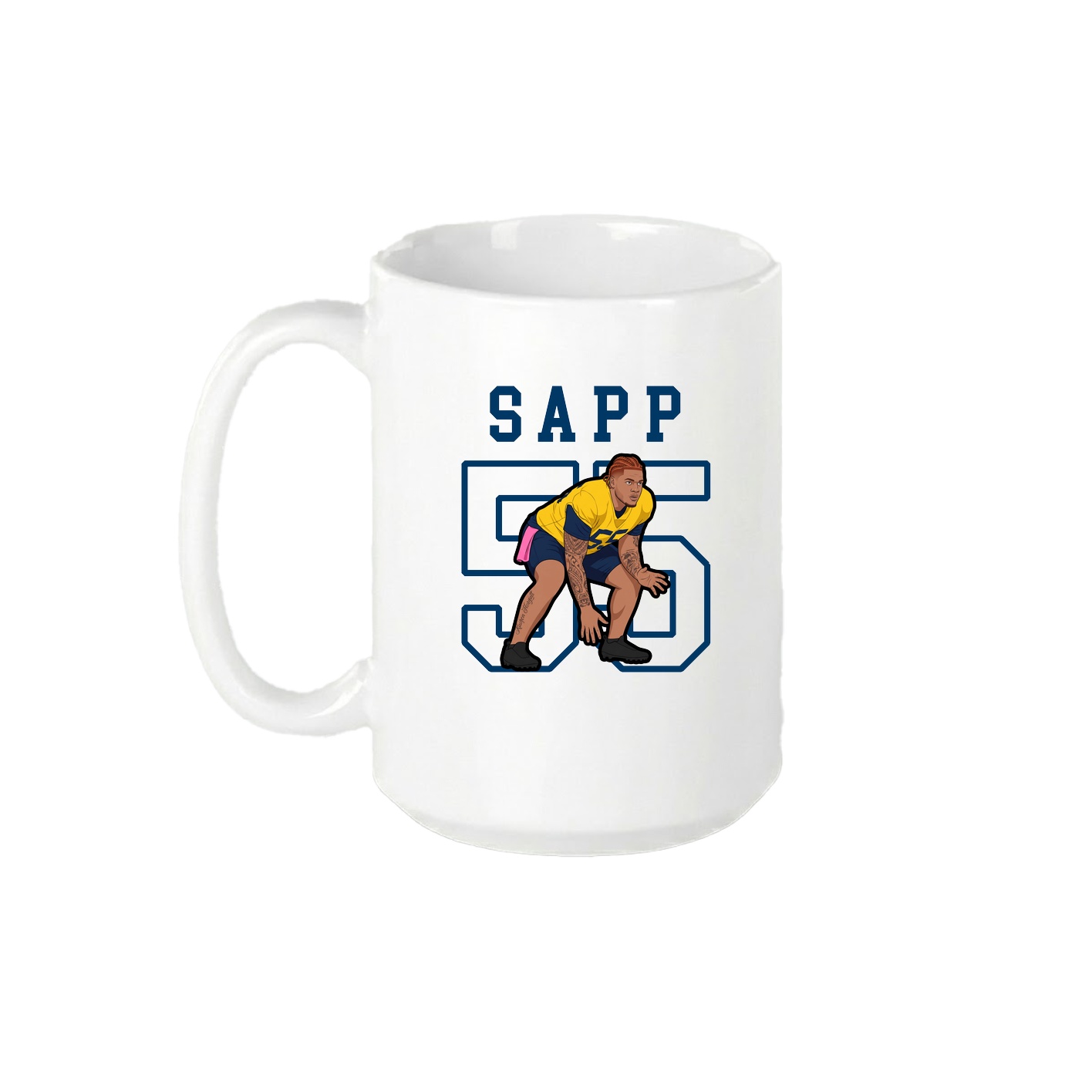 15oz Coffee Mug — Shirsey in White