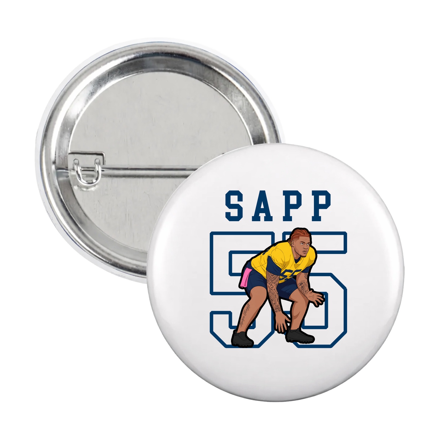 Game Day Button — Shirsey in White