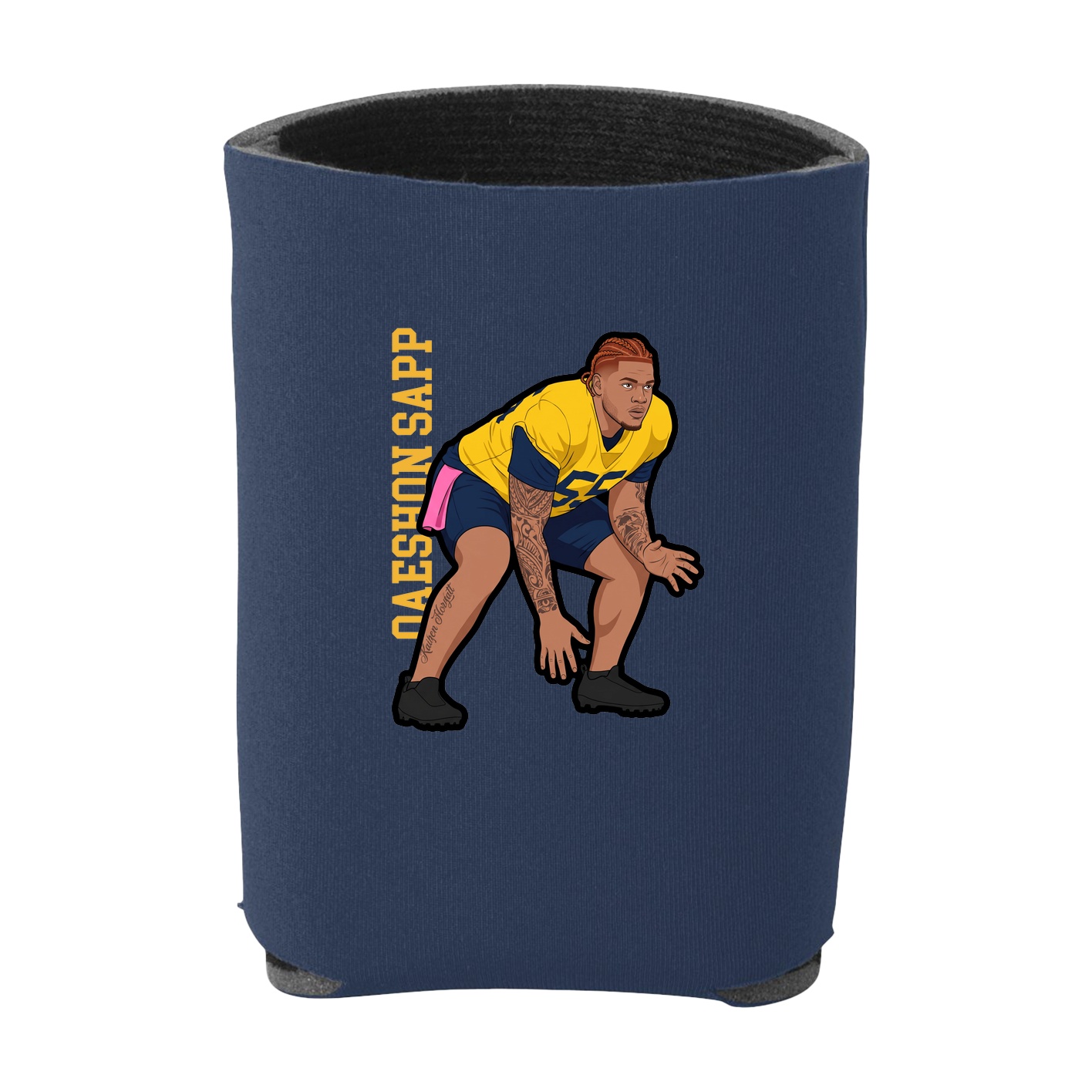 Can Holder — Name Vertical in Navy