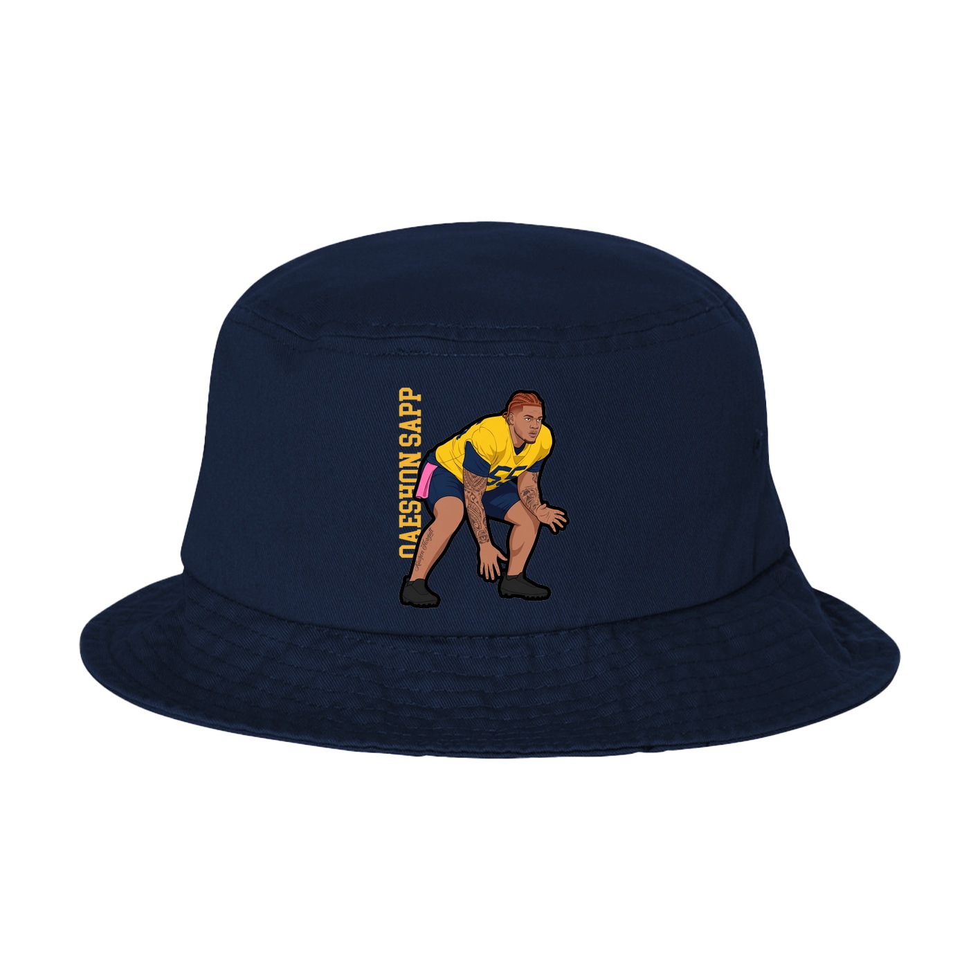 Bucket Cap — Name Vertical in Navy