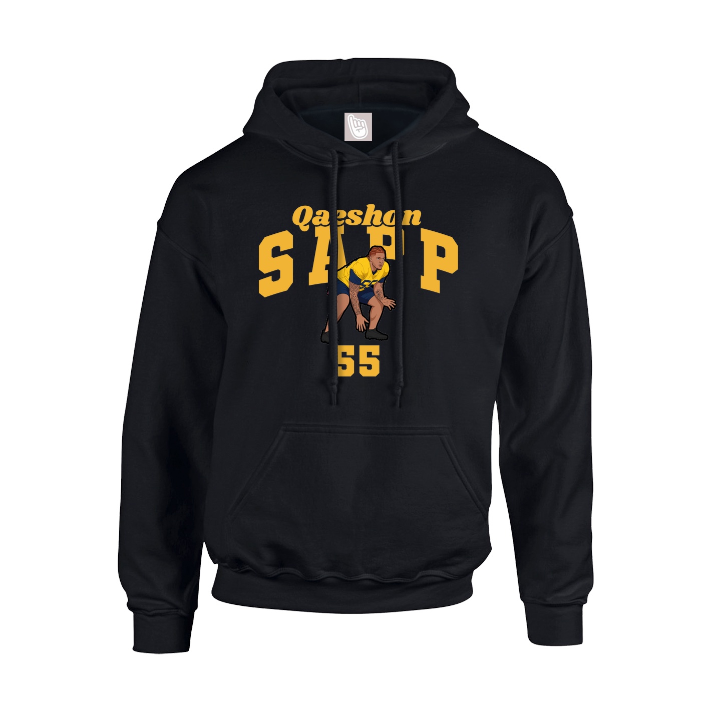 Youth Hoodie — Signature Arch in Black