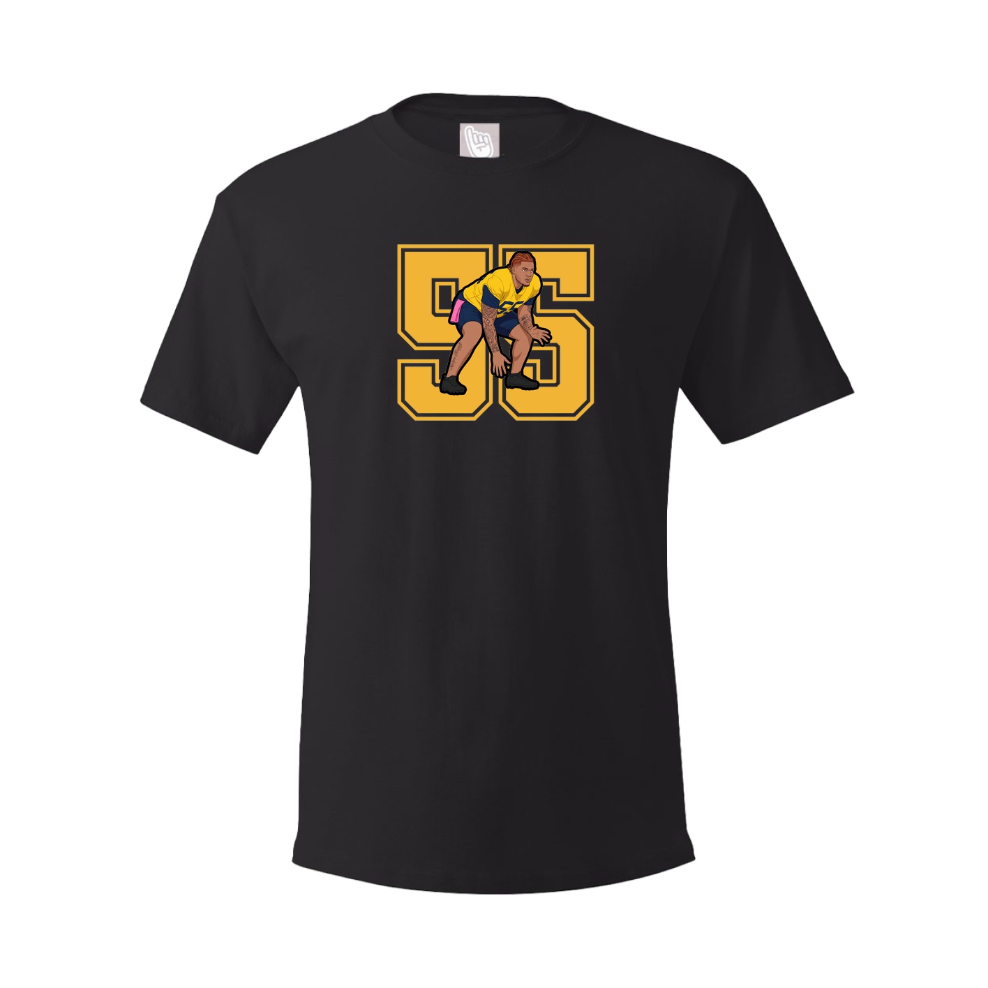 Youth Tee — Number in Black