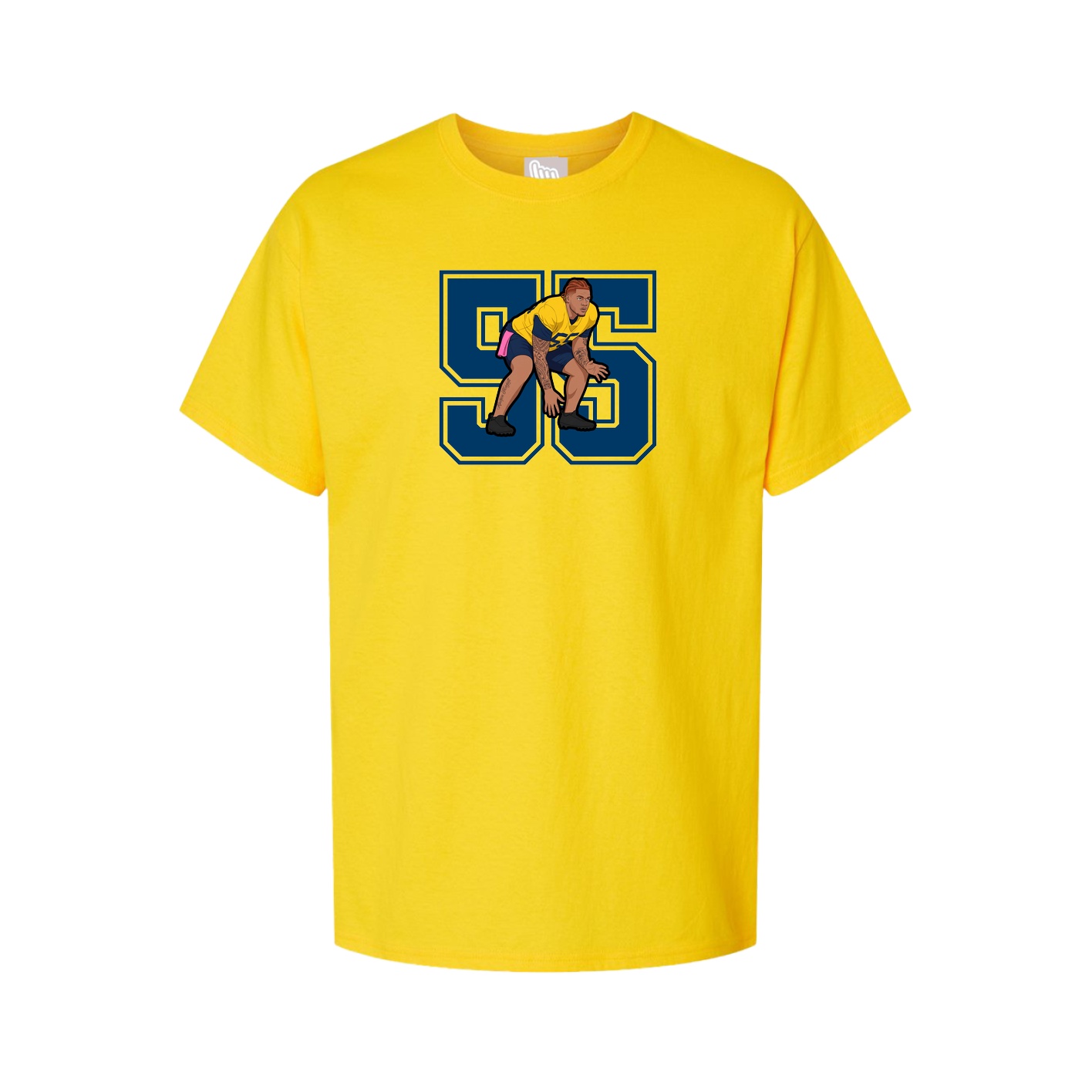 Youth Tee — Number in Gold