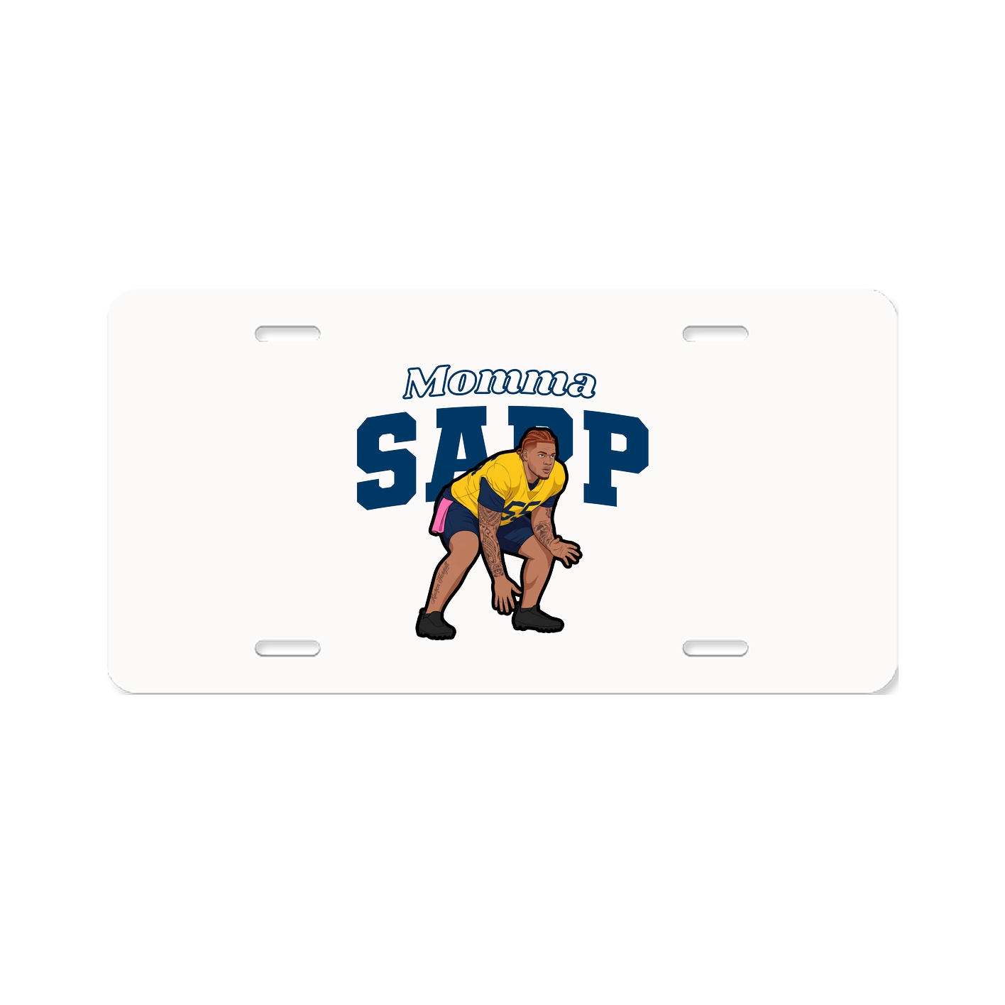 License Plate — Mothers Day Block in Classic
