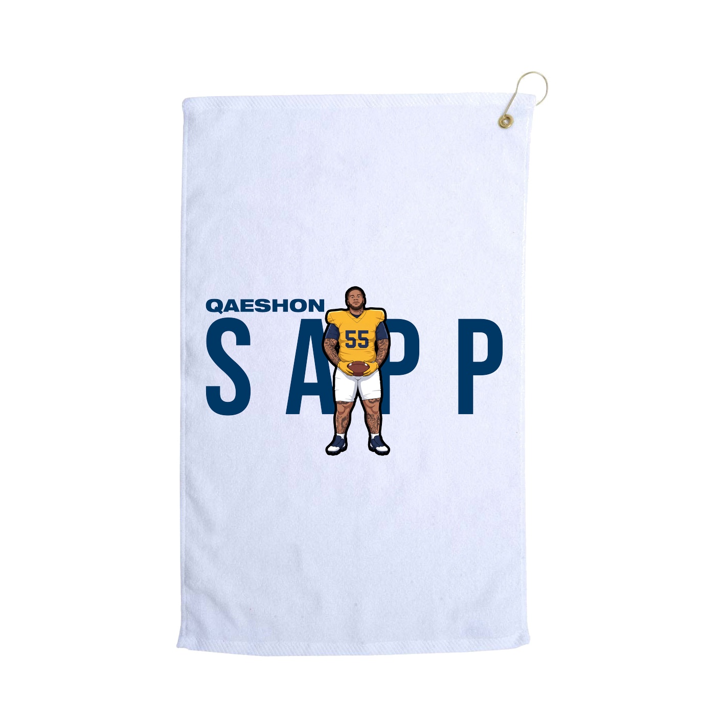 Golf Towel — Player Name in White