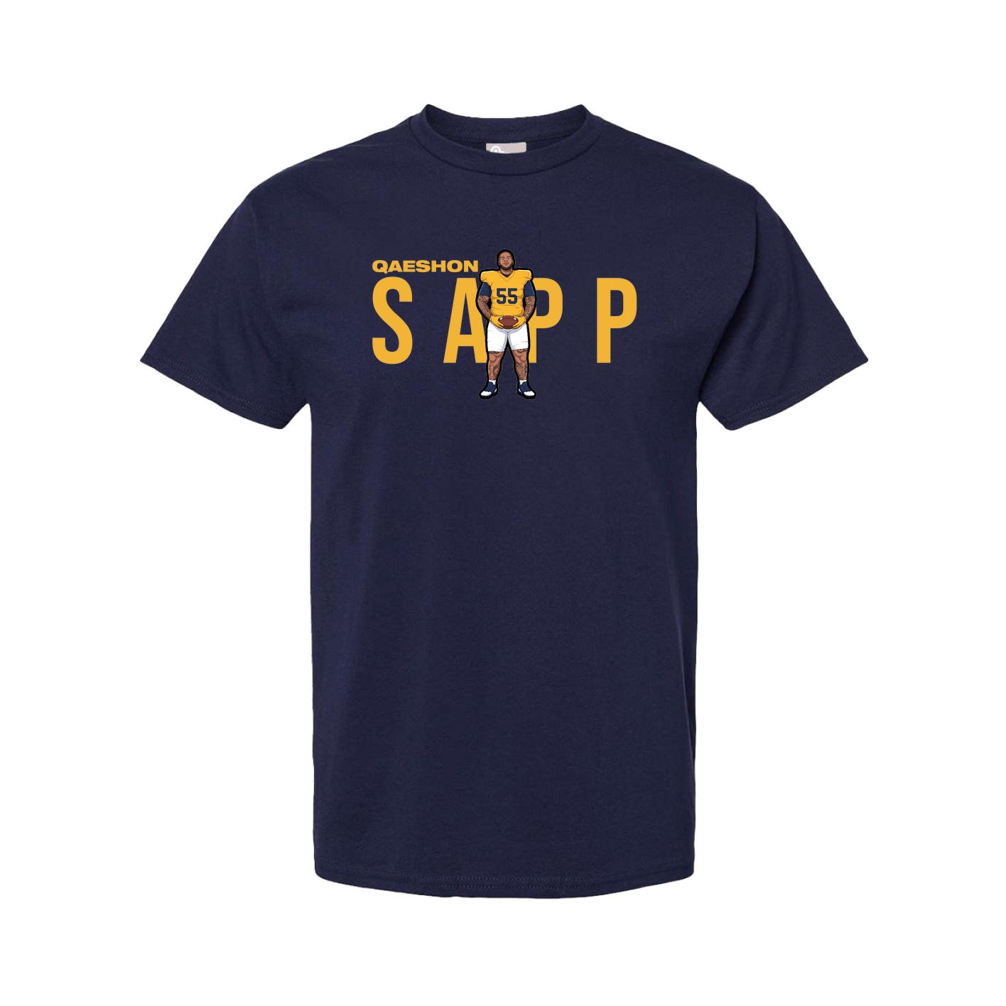 Youth Tee — Player Name in Navy