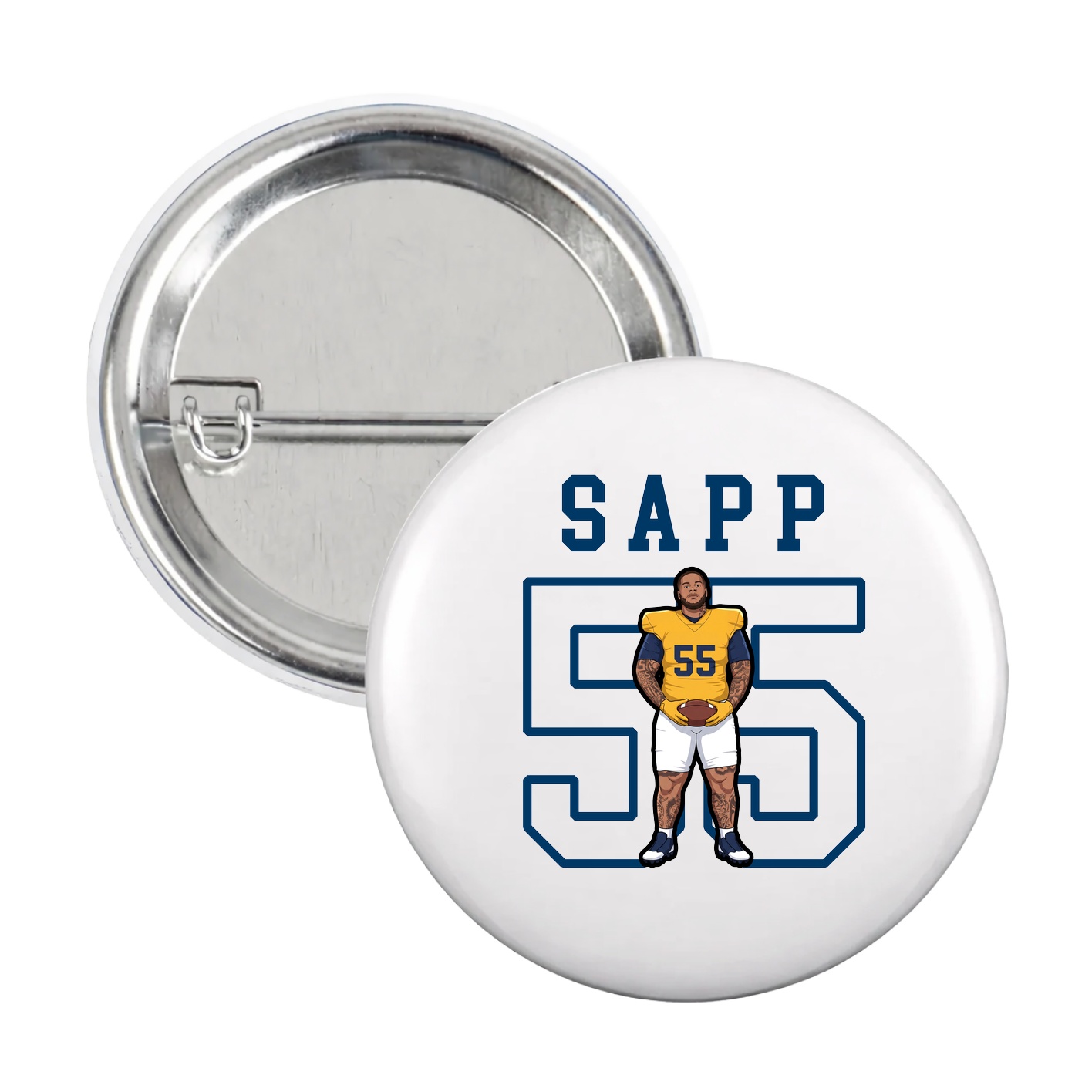 Game Day Button — Shirsey in White