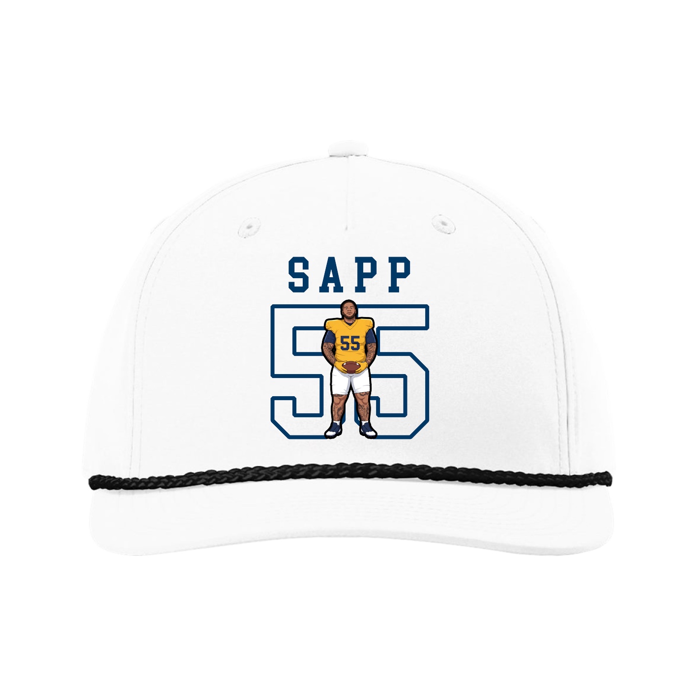 Five-Panel Classic Rope Cap — Shirsey in White