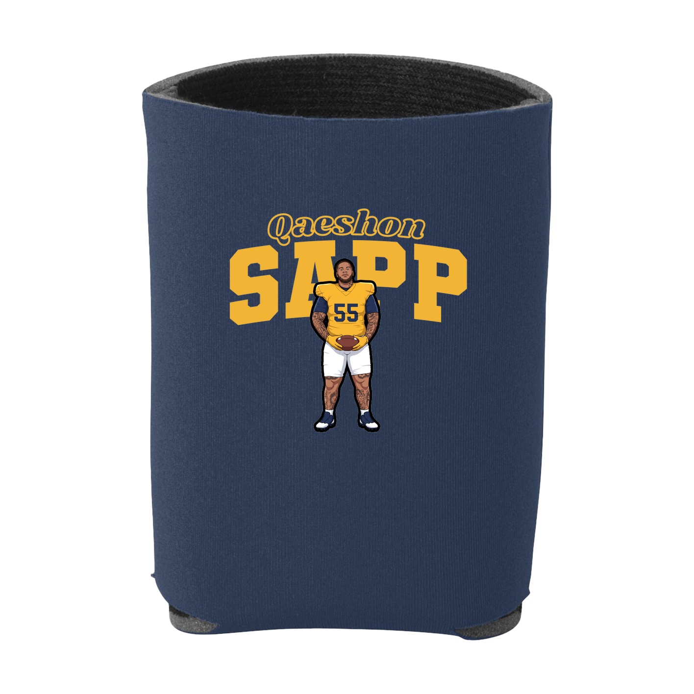 Can Holder — Name Arch in Navy