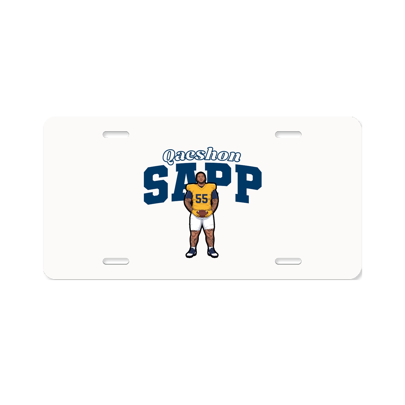 License Plate — Name Arch in Classic