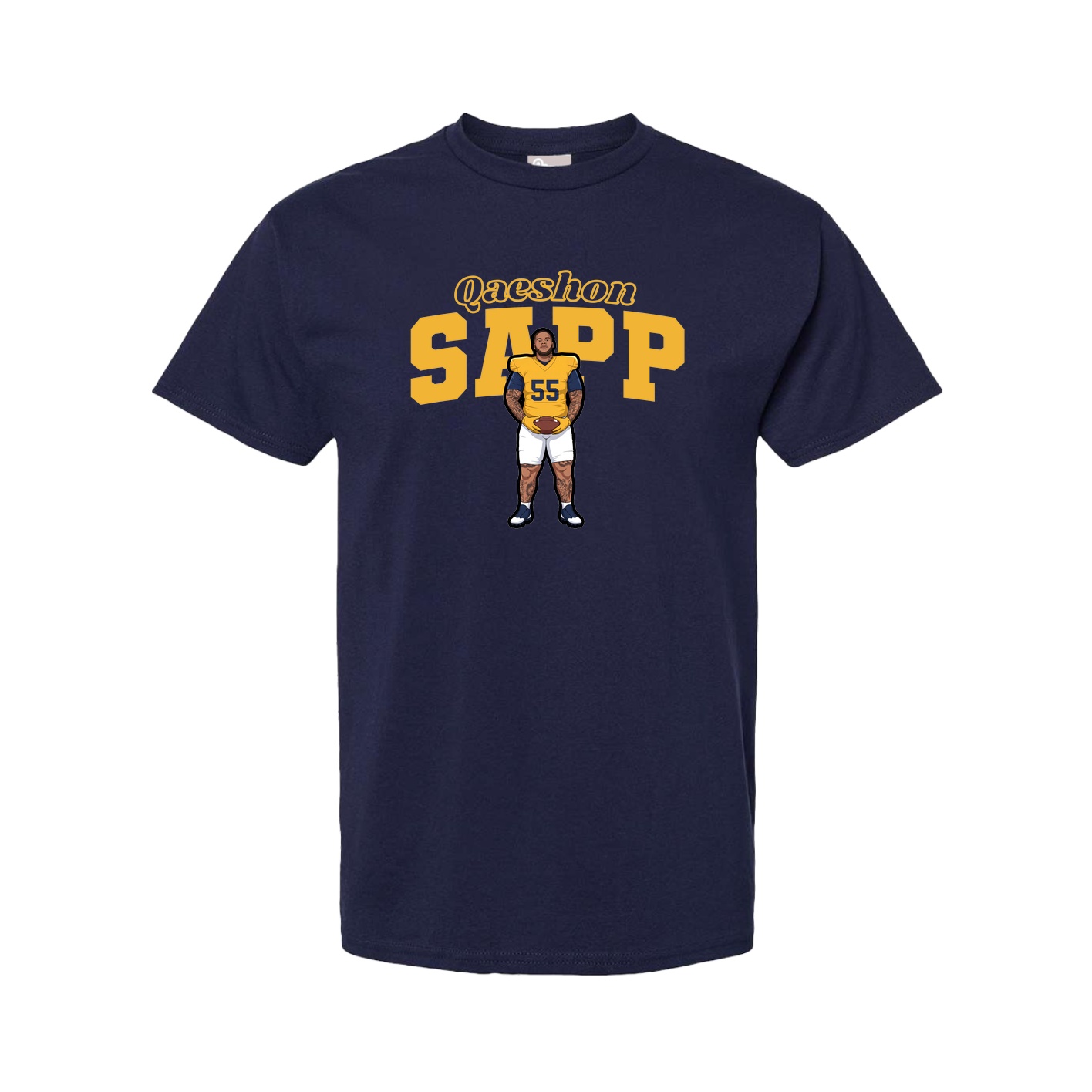 Youth Tee — Name Arch in Navy