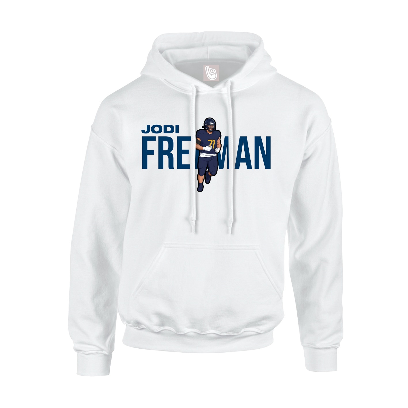 Hoodie — Player Name in White