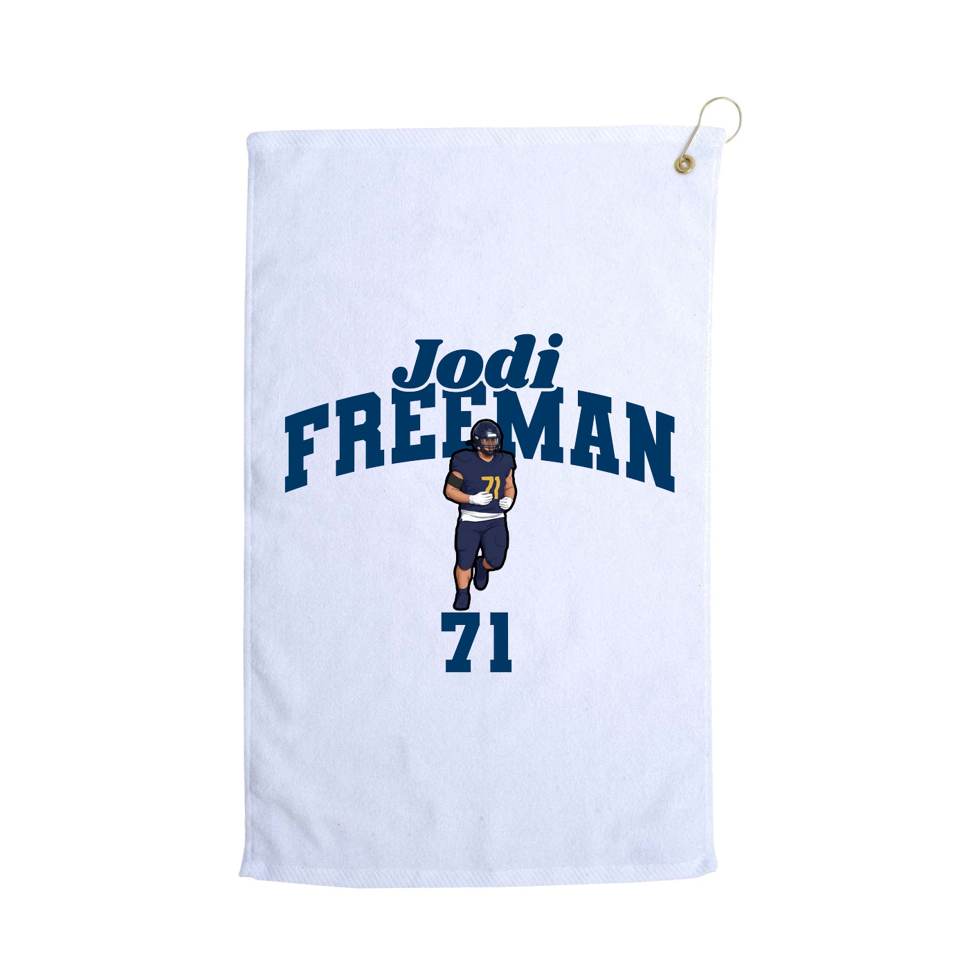 Golf Towel — Signature Arch in White