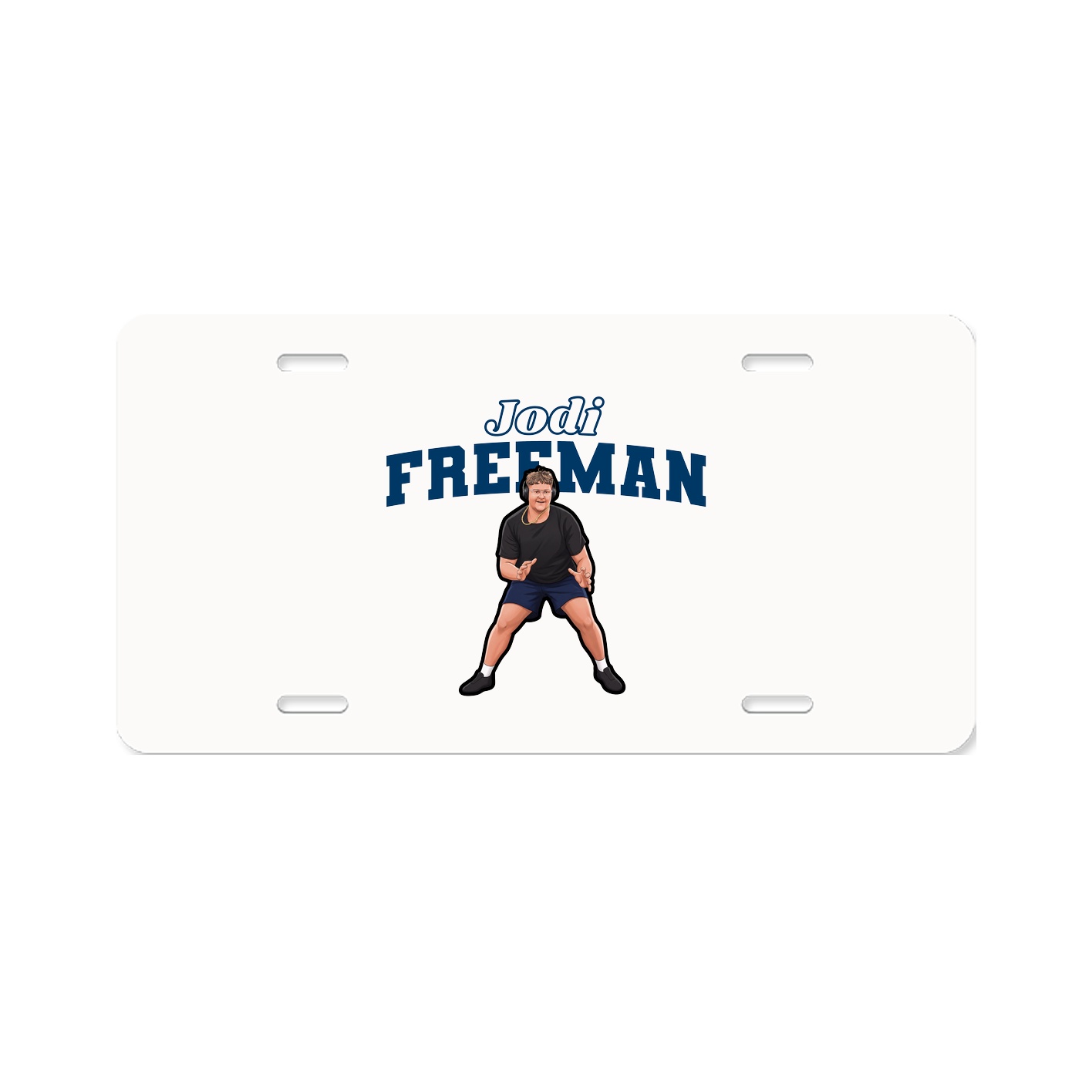 License Plate — Name Arch in Classic