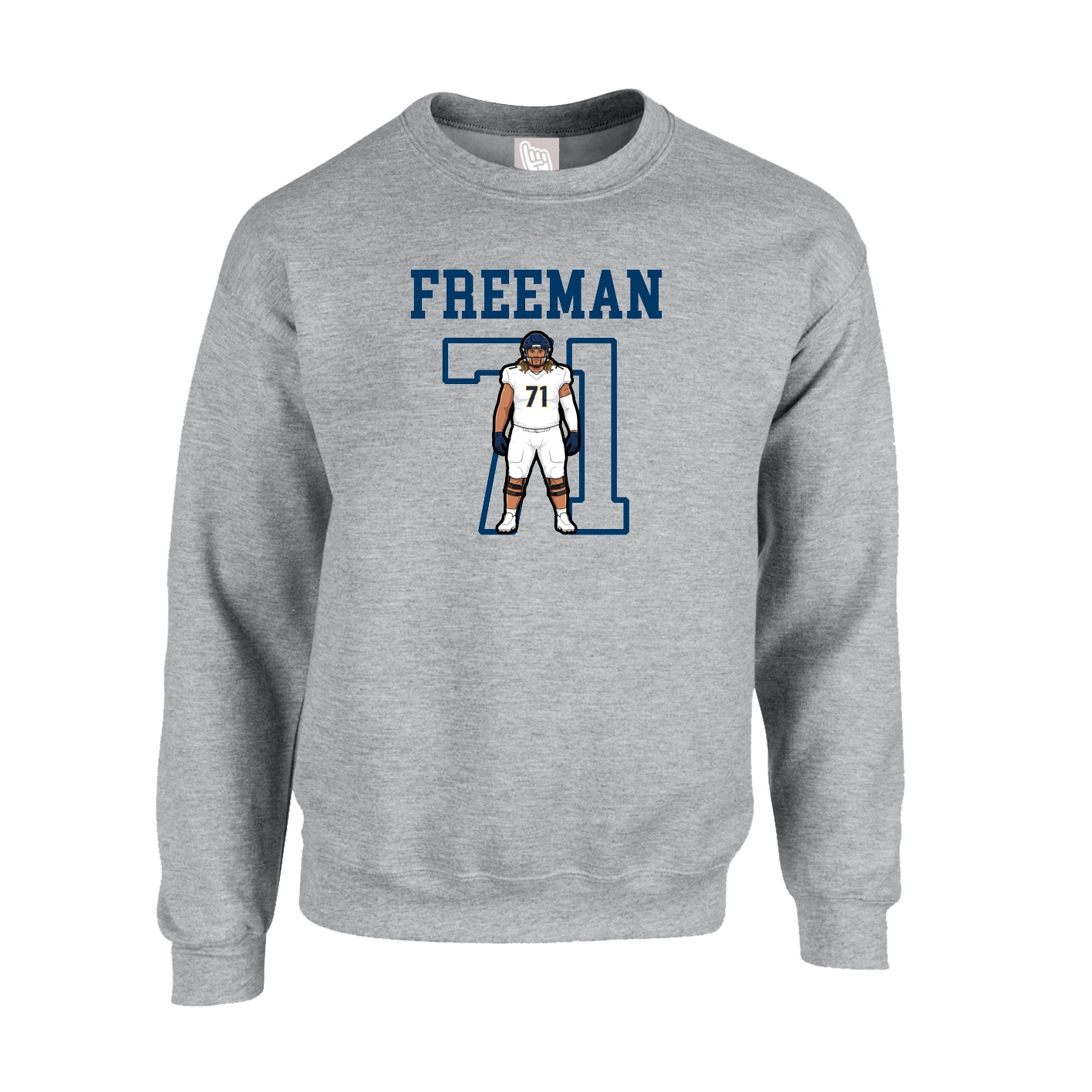 Fleece Crew — Shirsey in Grey