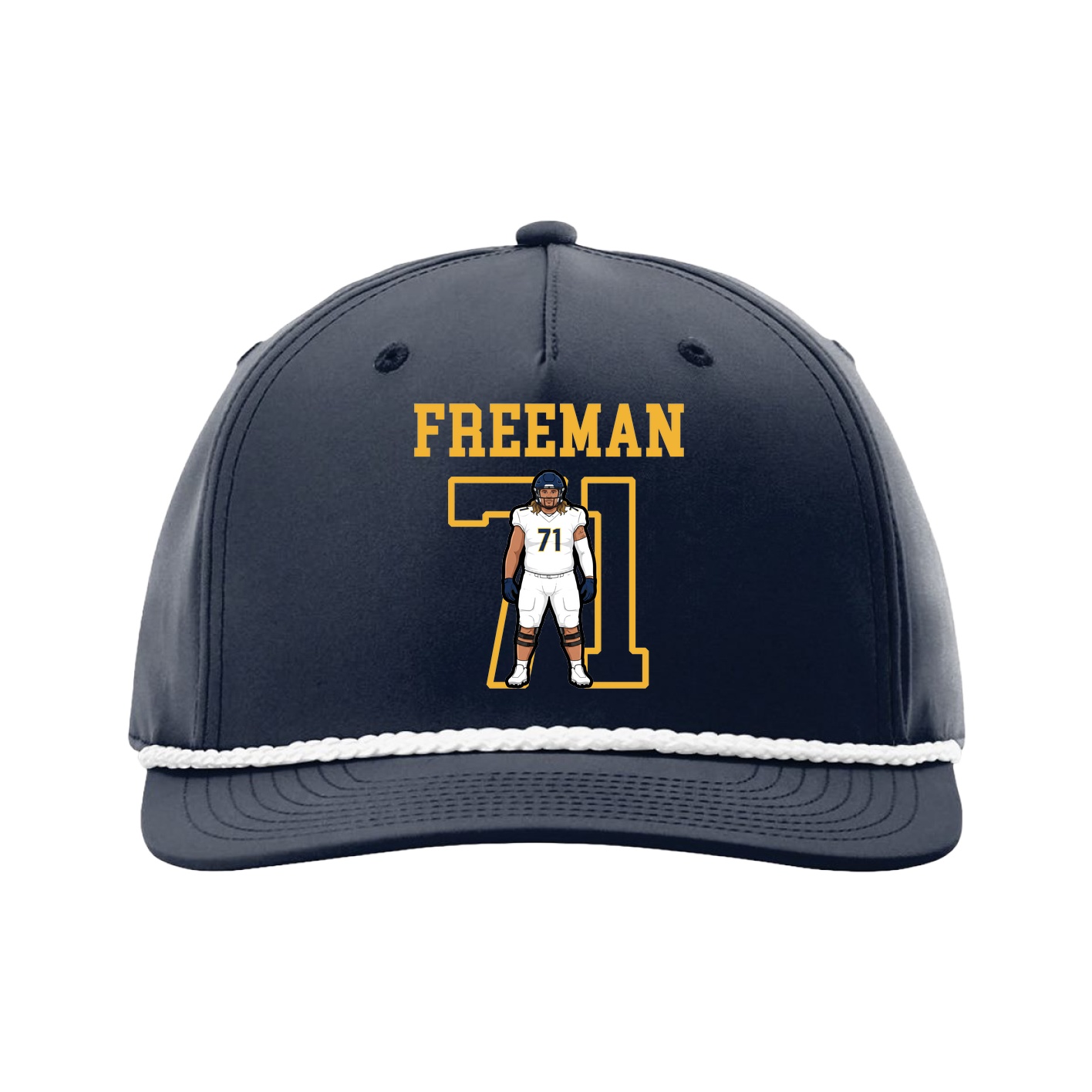 Five-Panel Classic Rope Cap — Shirsey in Navy