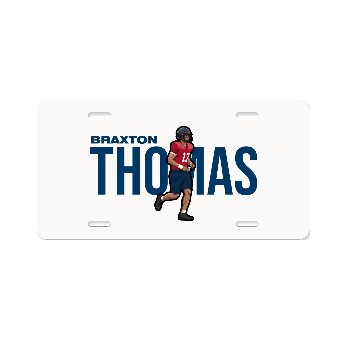 License Plate — Player Name in Classic