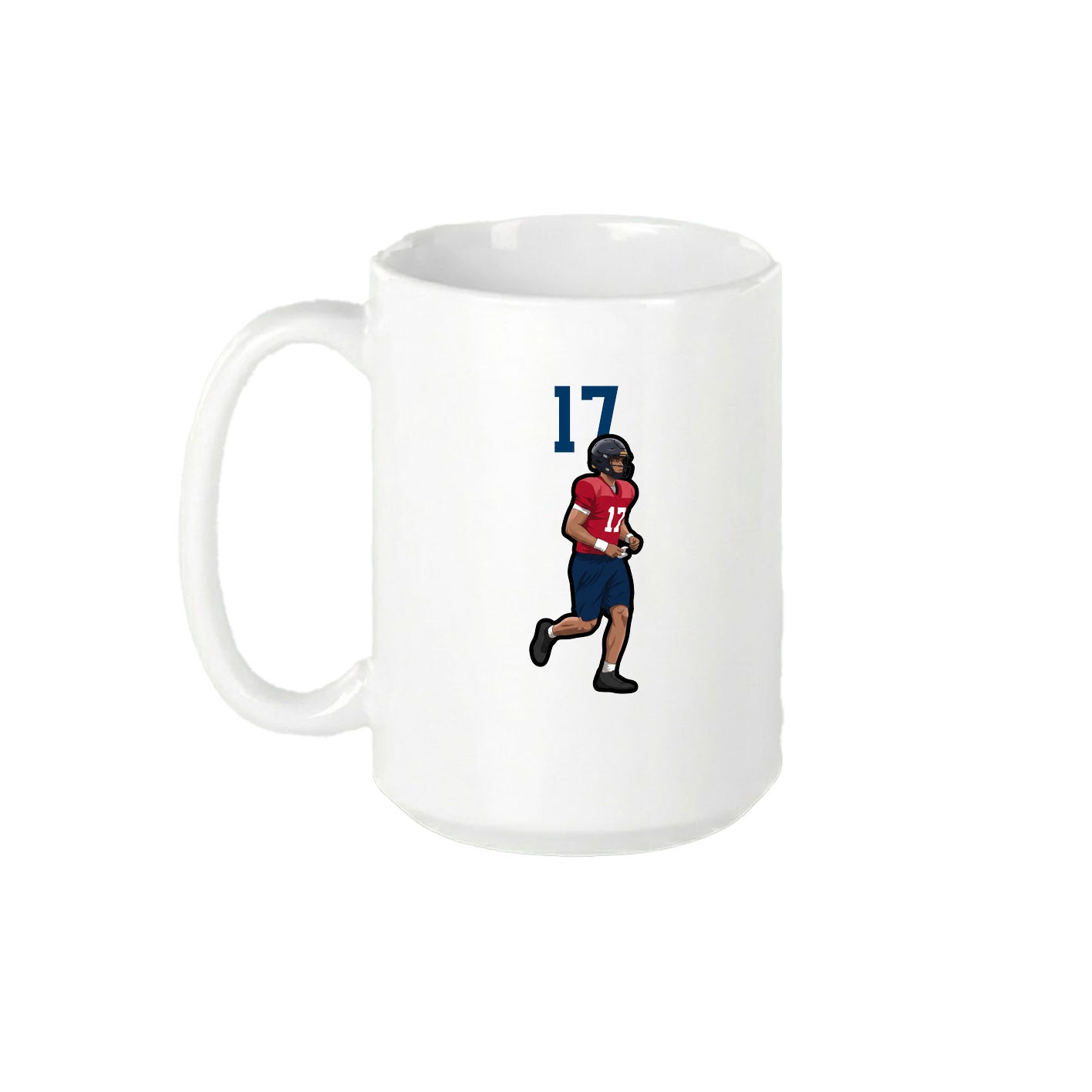 15oz Coffee Mug — Number Top in White