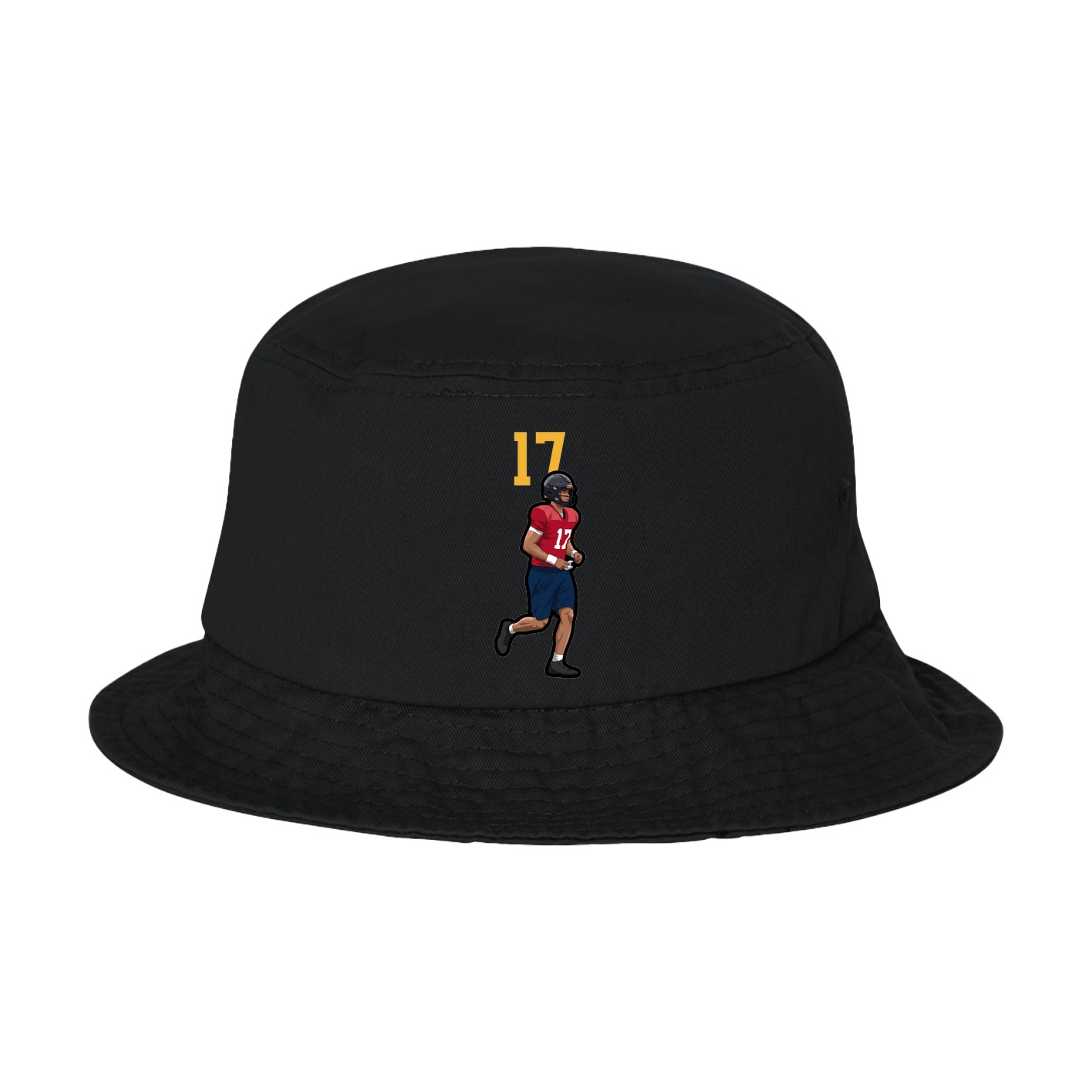 Bucket Cap — Number Top in Black
