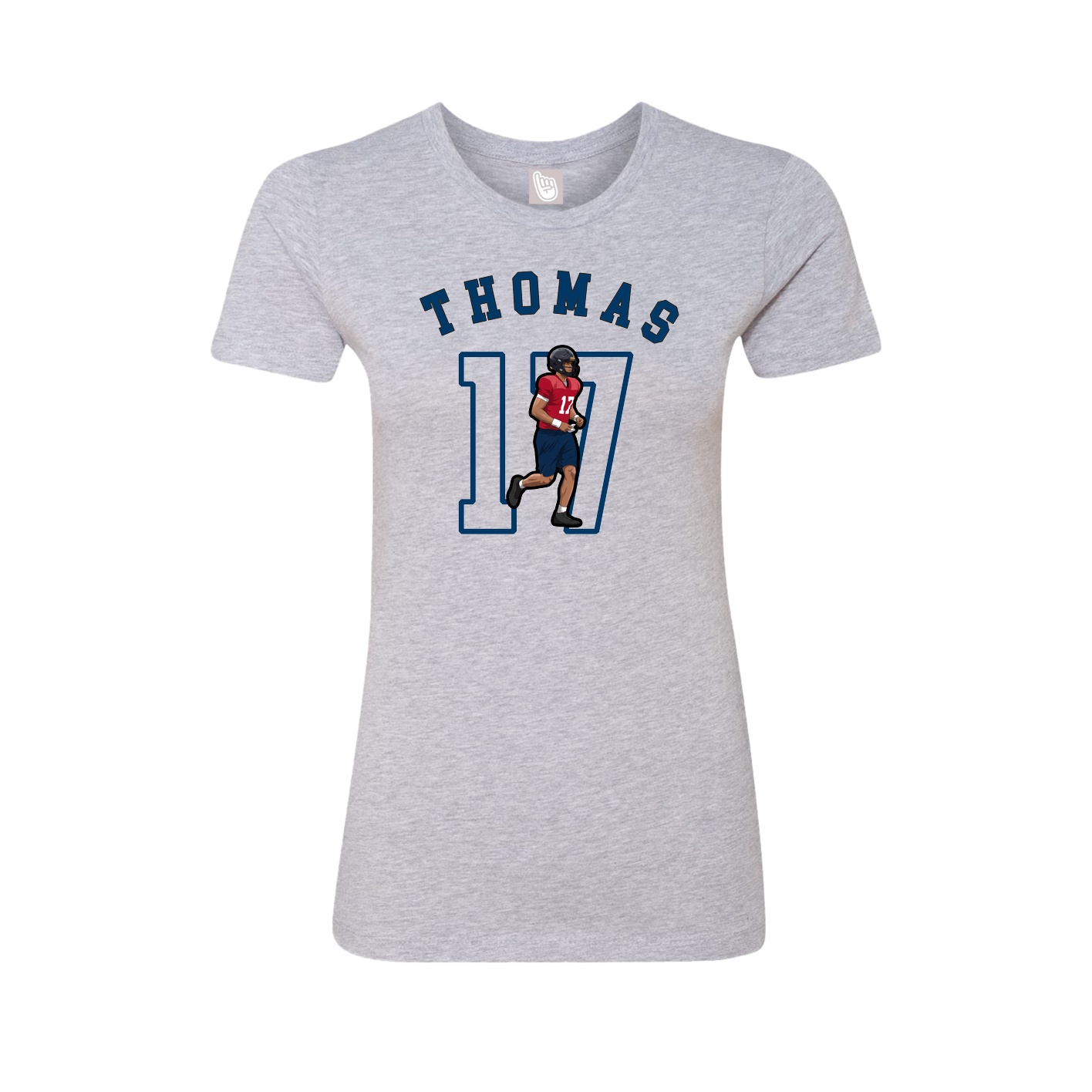 Fitted Women's Tee — Shirsey Arch in Grey