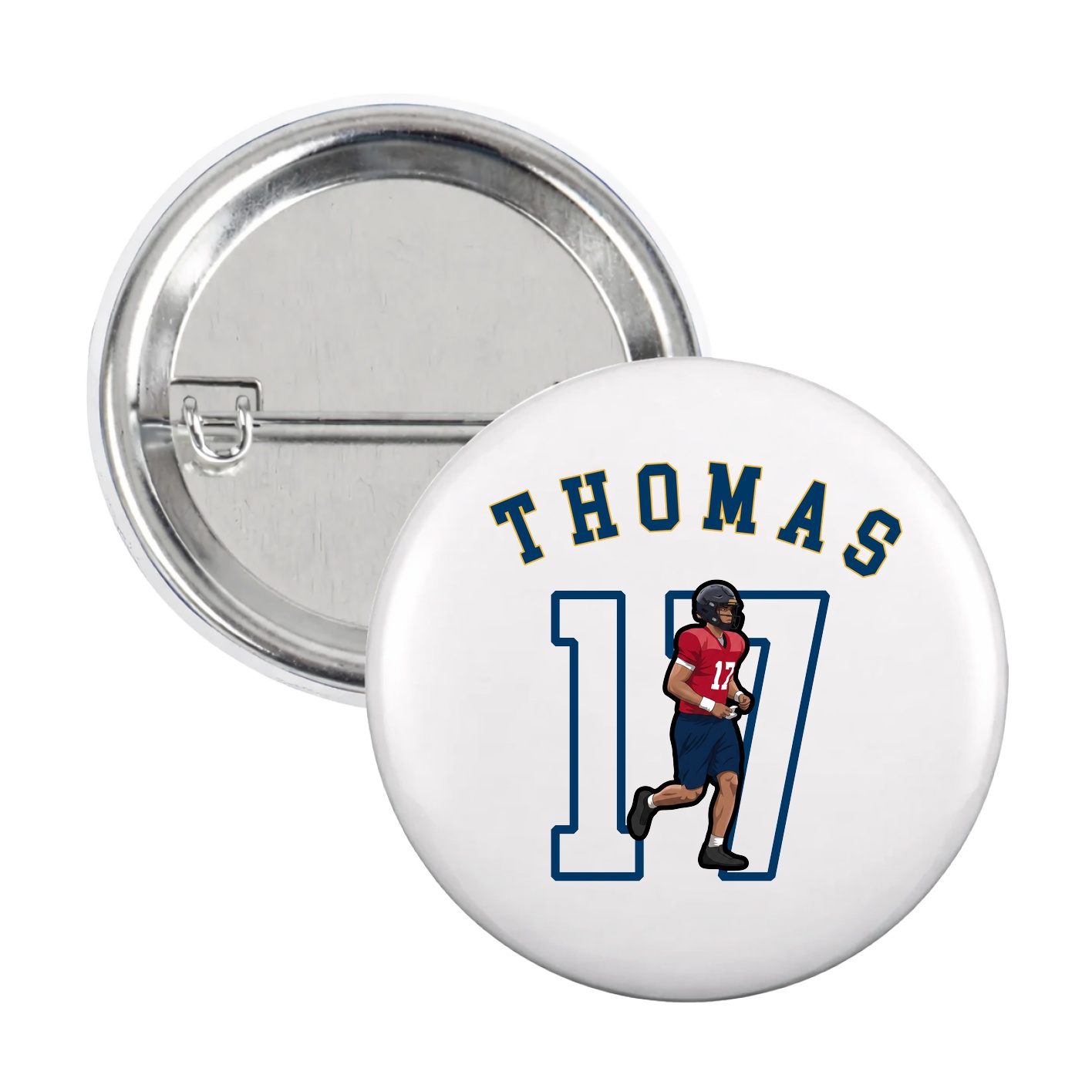 Game Day Button — Shirsey Arch in White