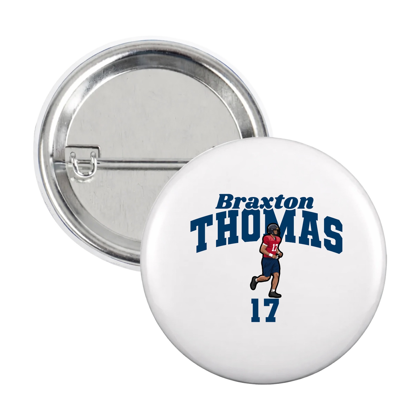 Game Day Button — Signature Arch in White