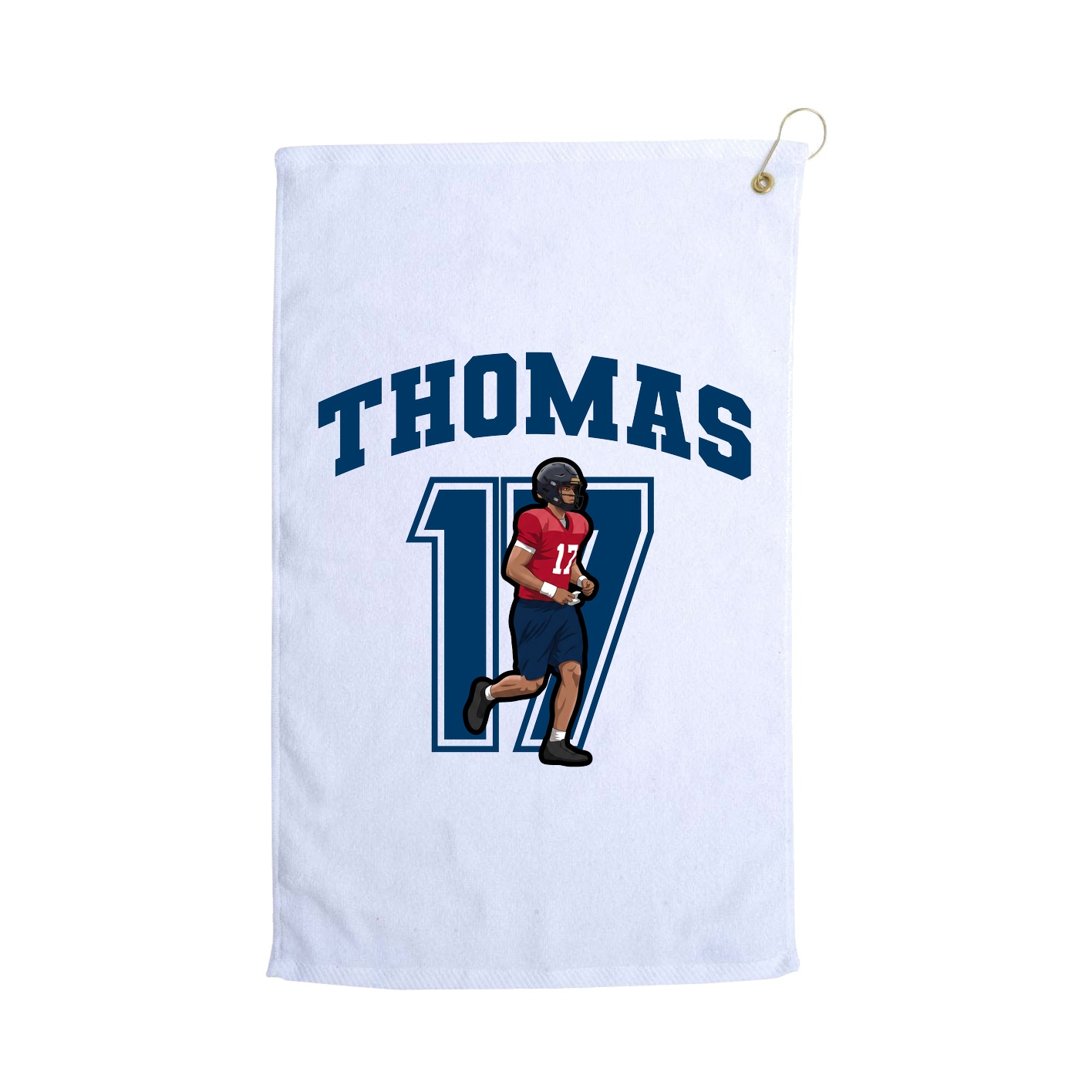 Golf Towel — Number in White