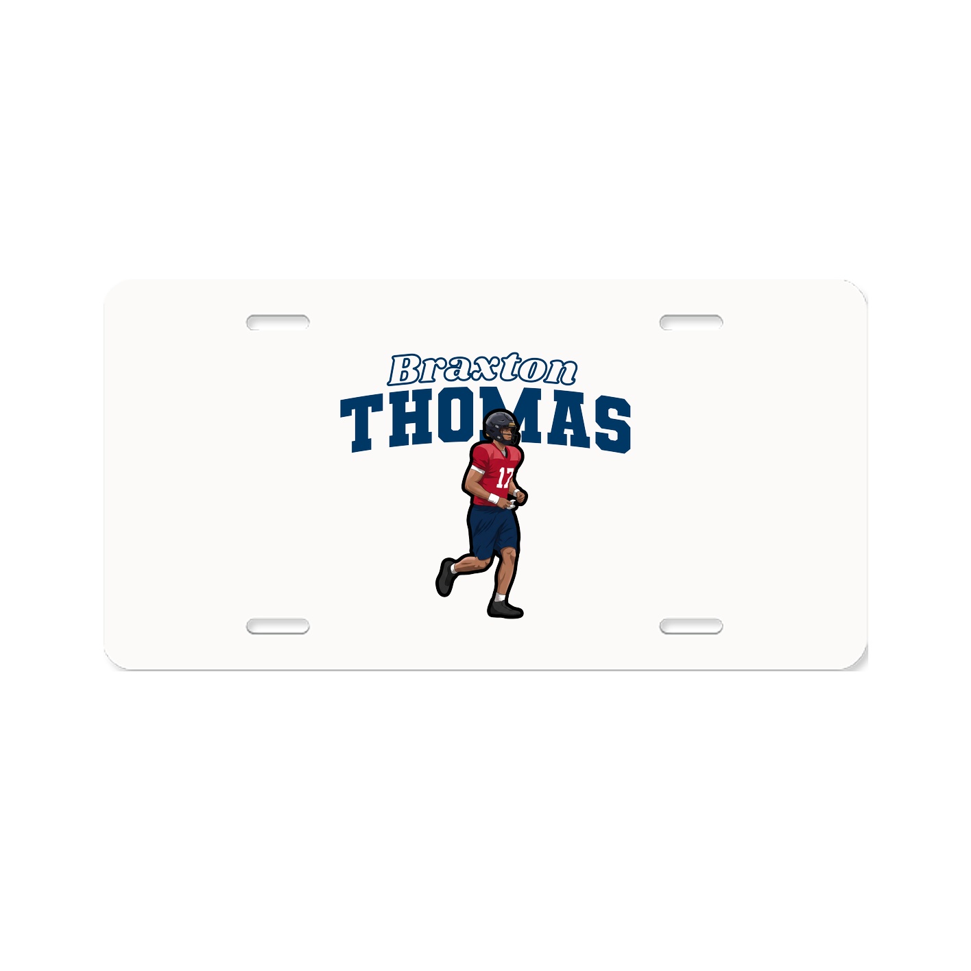 License Plate — Name Arch in Classic