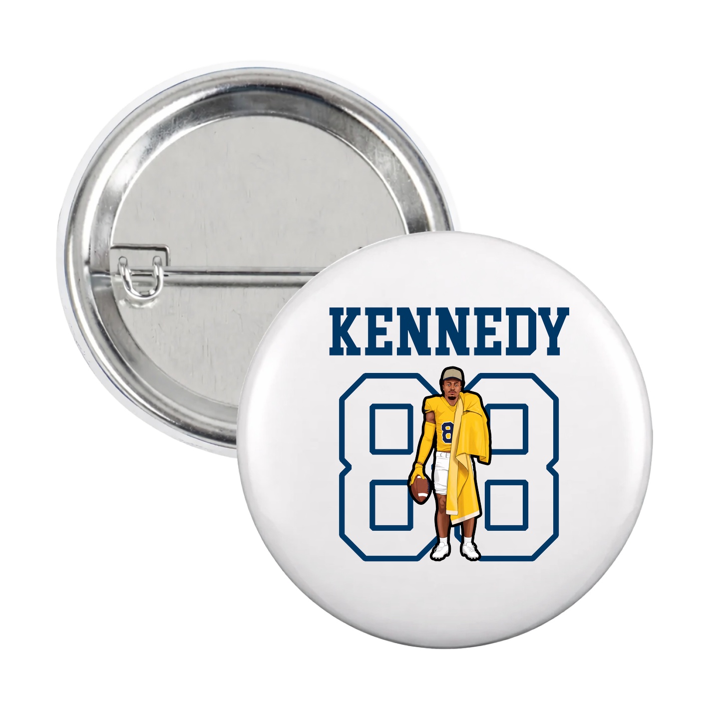 Game Day Button — Shirsey in White