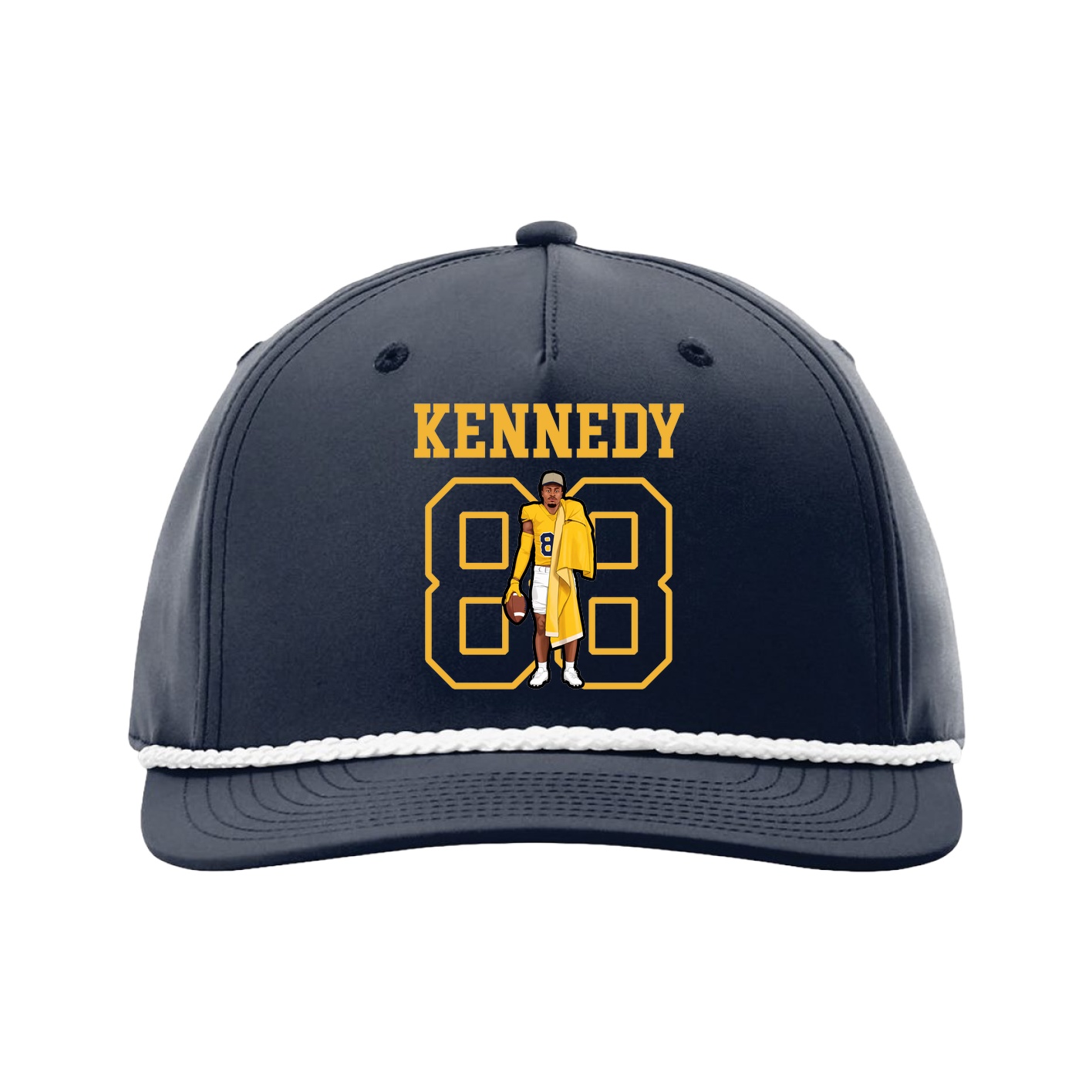 Five-Panel Classic Rope Cap — Shirsey in Navy