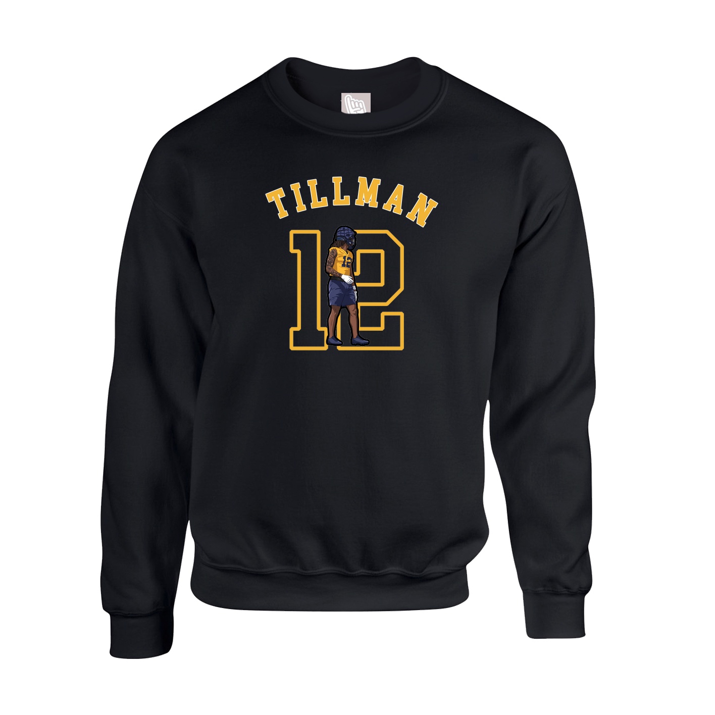 Fleece Crew — Shirsey Arch in Black