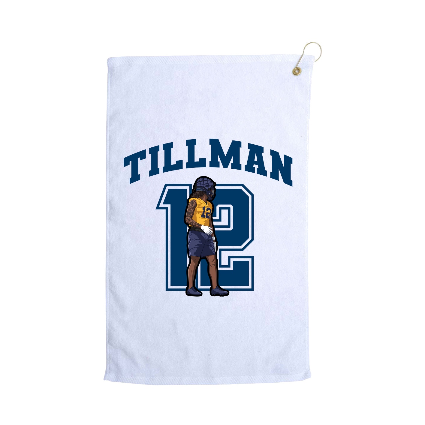 Golf Towel — Number in White