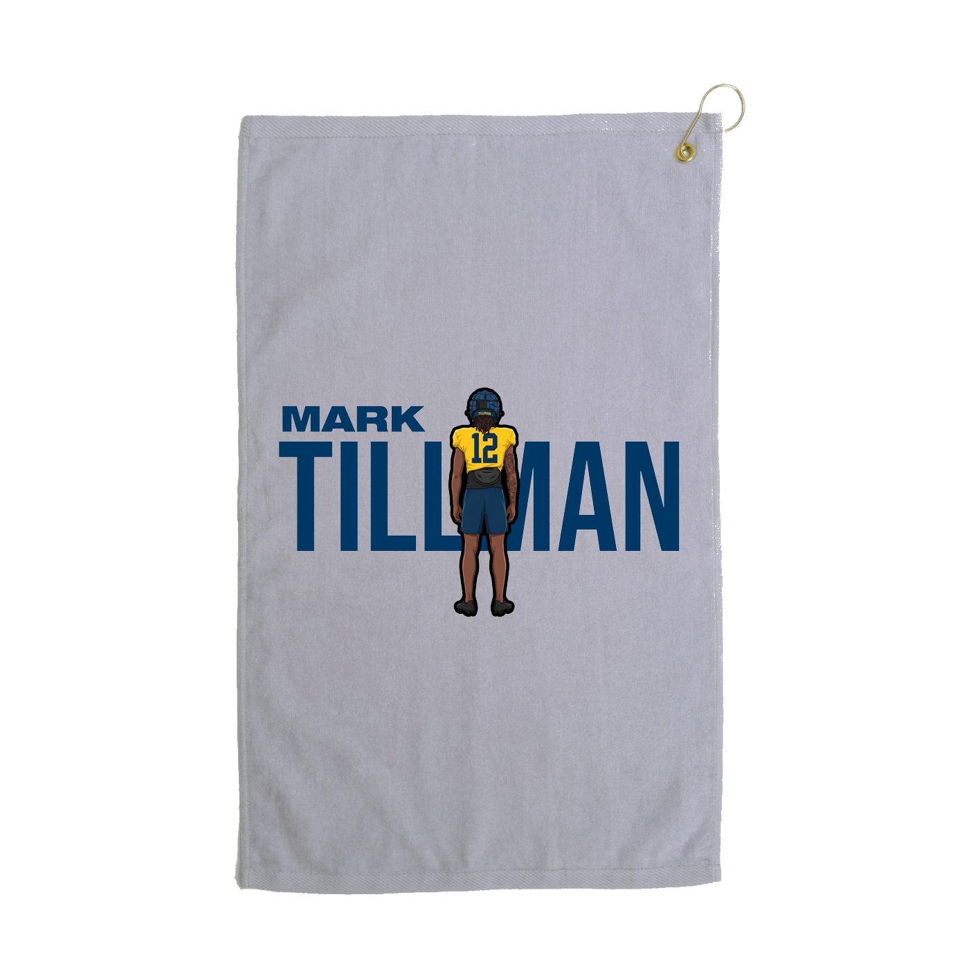 Golf Towel — Player Name in Grey