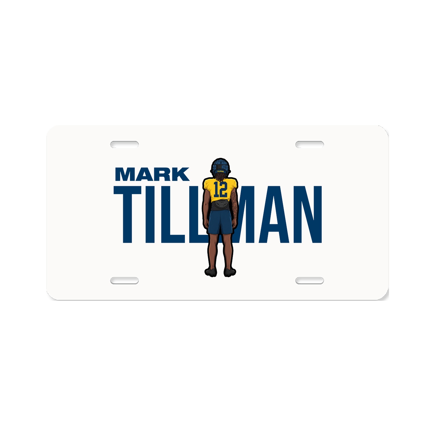 License Plate — Player Name in Classic