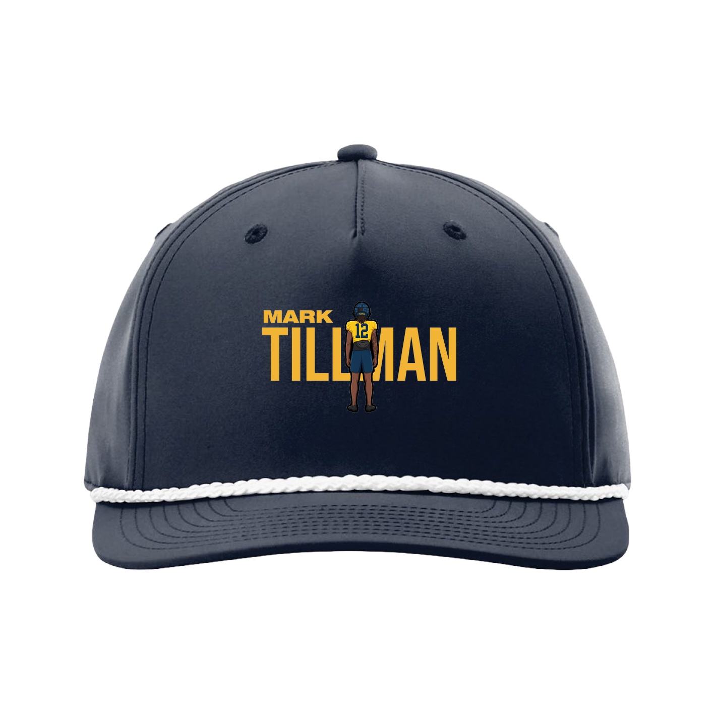 Five-Panel Classic Rope Cap — Player Name in Navy